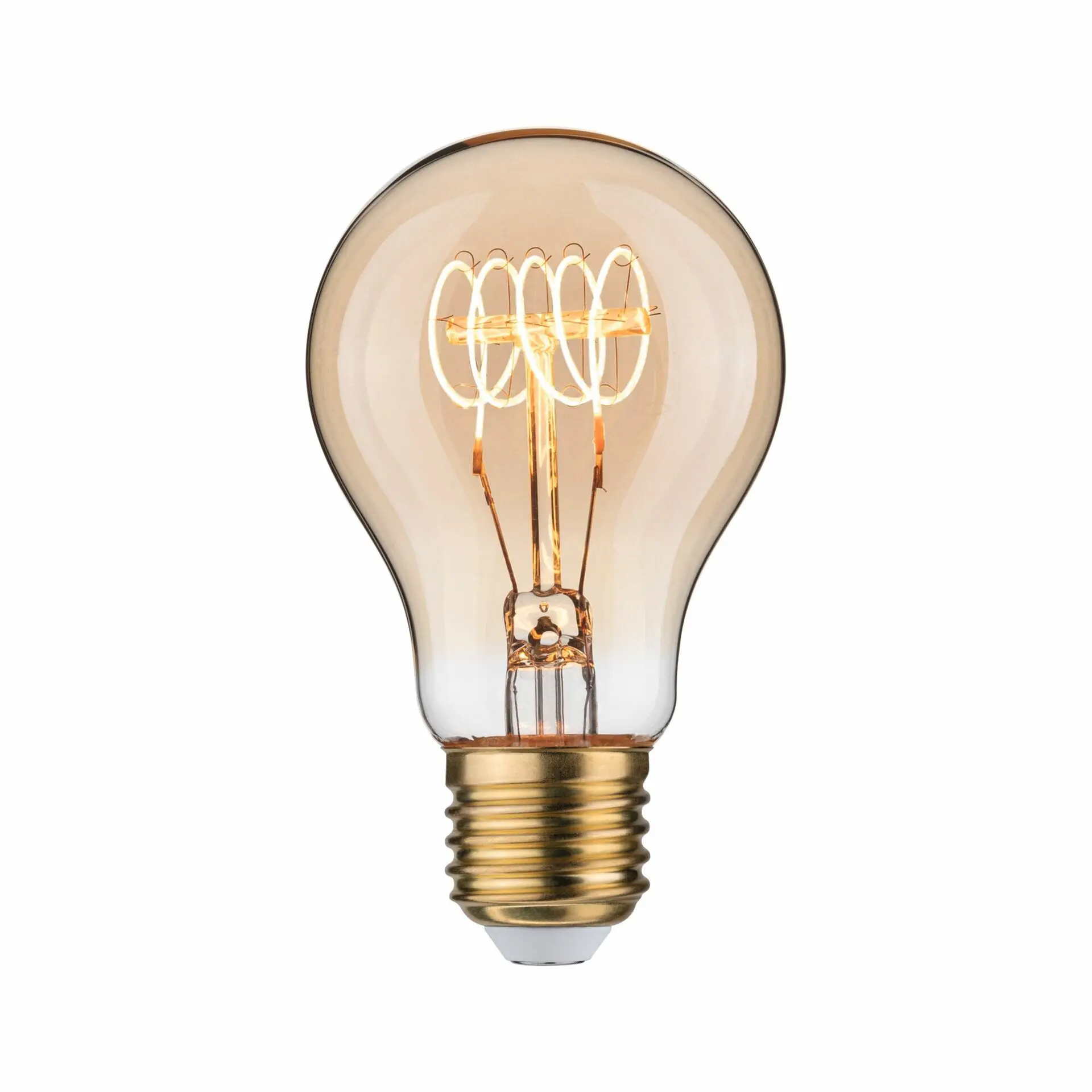 PAULMANN Rustic Shine Standard 230V LED žárovka E27 4,5W 1800K stmívatelné zlatá