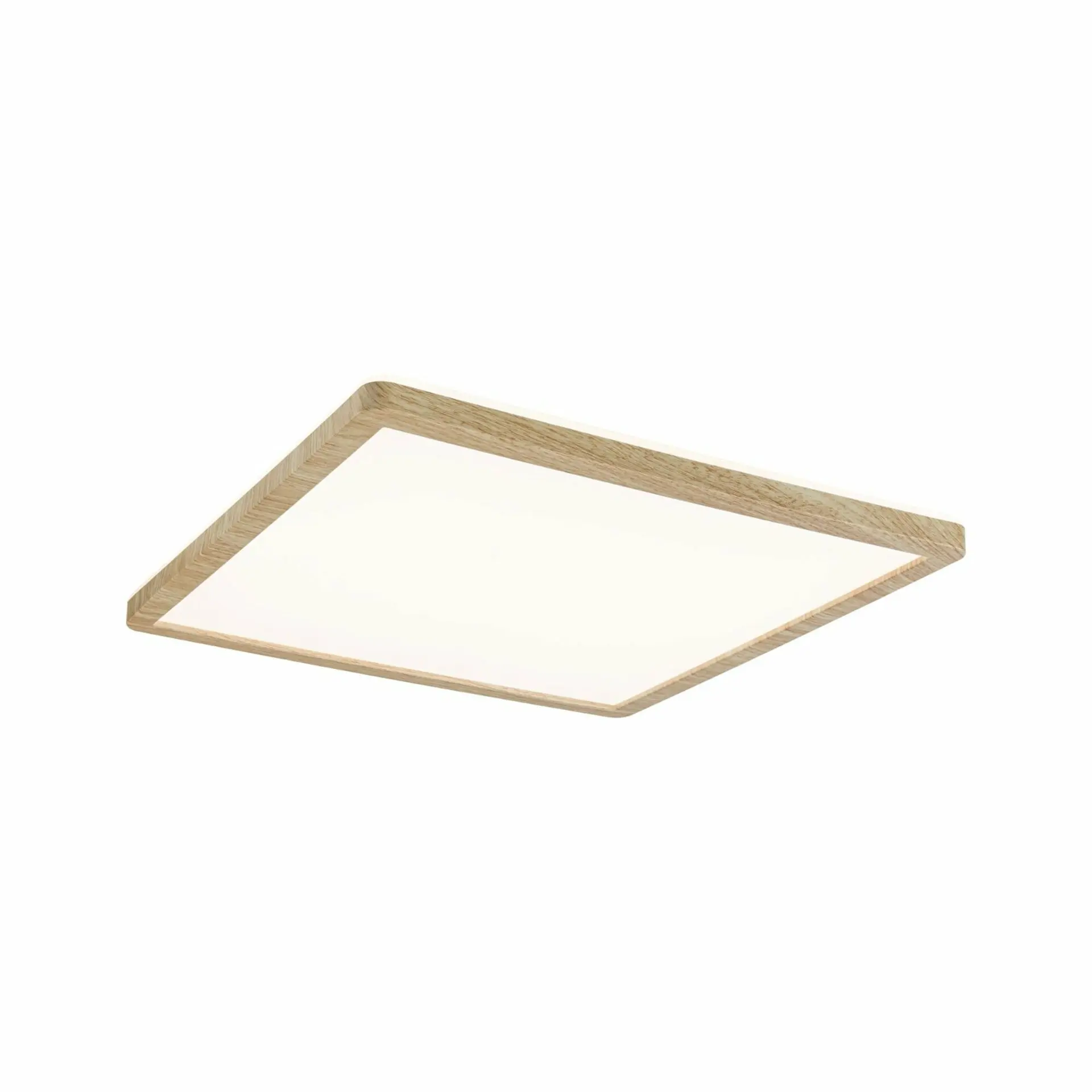 P 71030 LED Panel Atria Shine Backlight IP44 hranaté 293x293mm 16W 3000K design dřevo - PAULMANN