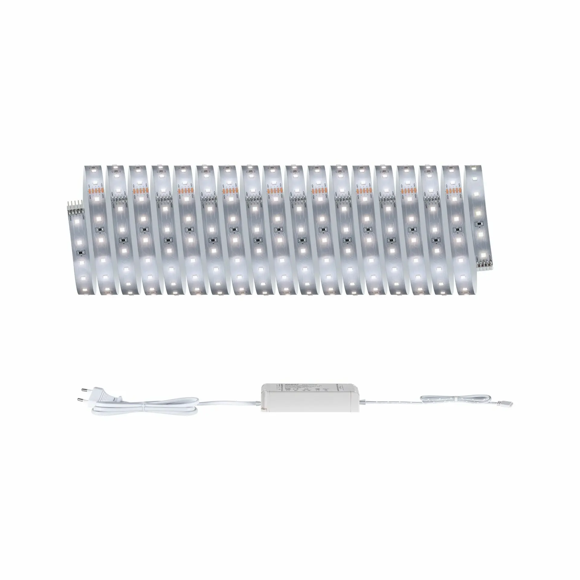 PAULMANN MaxLED 500 LED Strip neutrální bílá základní sada 10m 28W 550lm/m 64 LEDs/m 4000K 40VA