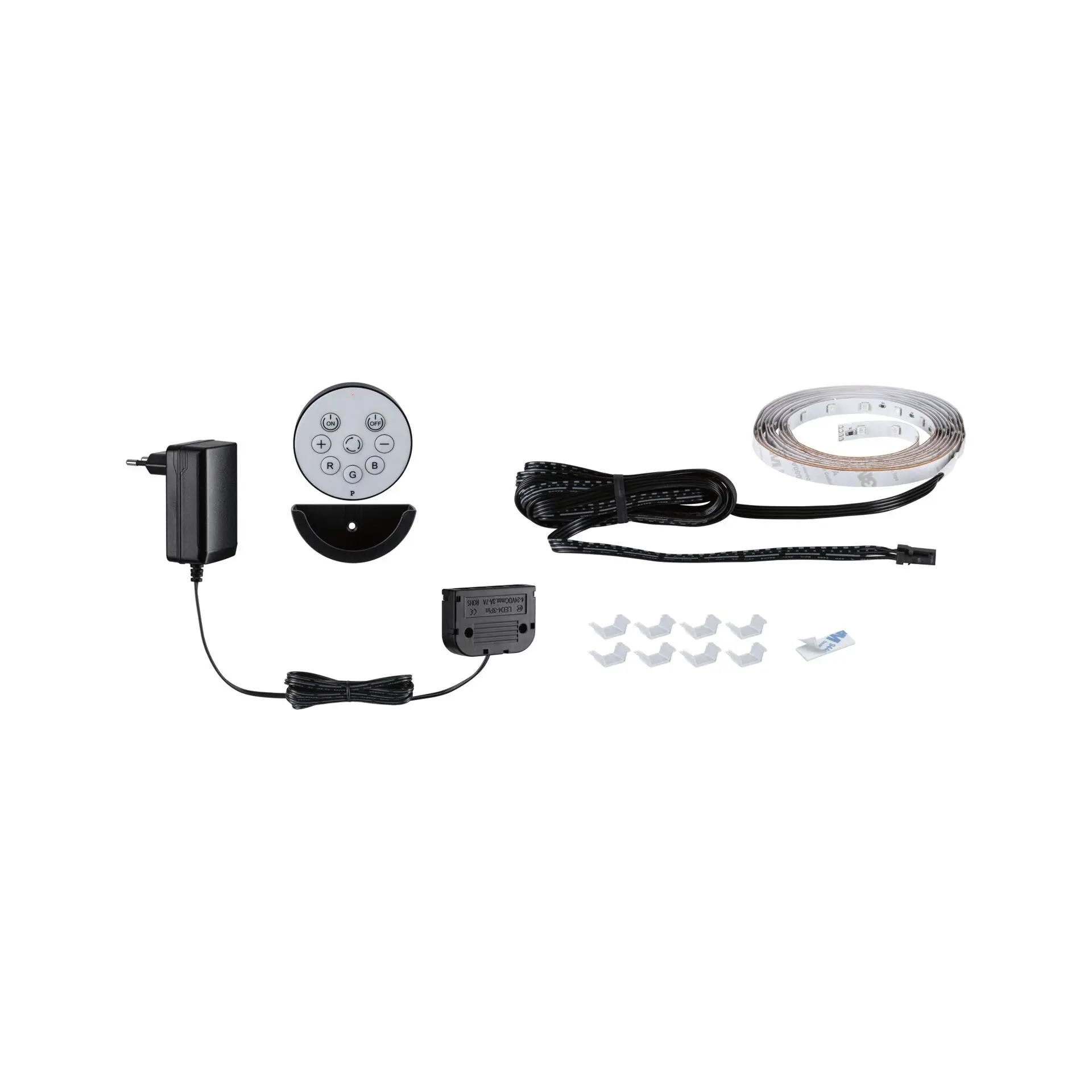 PAULMANN LED Strip Akustický Panel základní sada 2,4m RGB černá