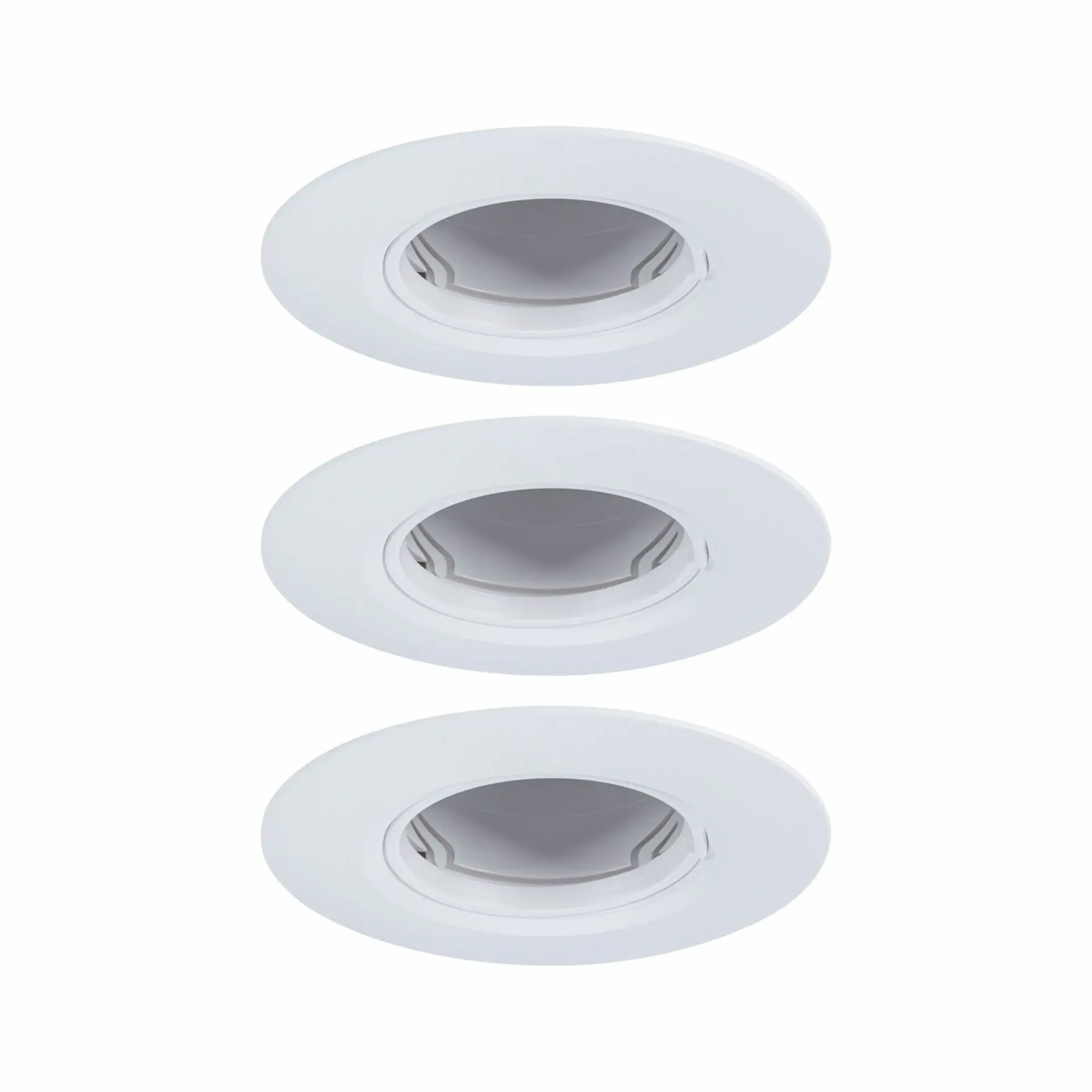 PAULMANN Vestavné svítidlo 3ks-sada nevýklopné kruhové 90mm GU10 max. 3x10W 230V bílá