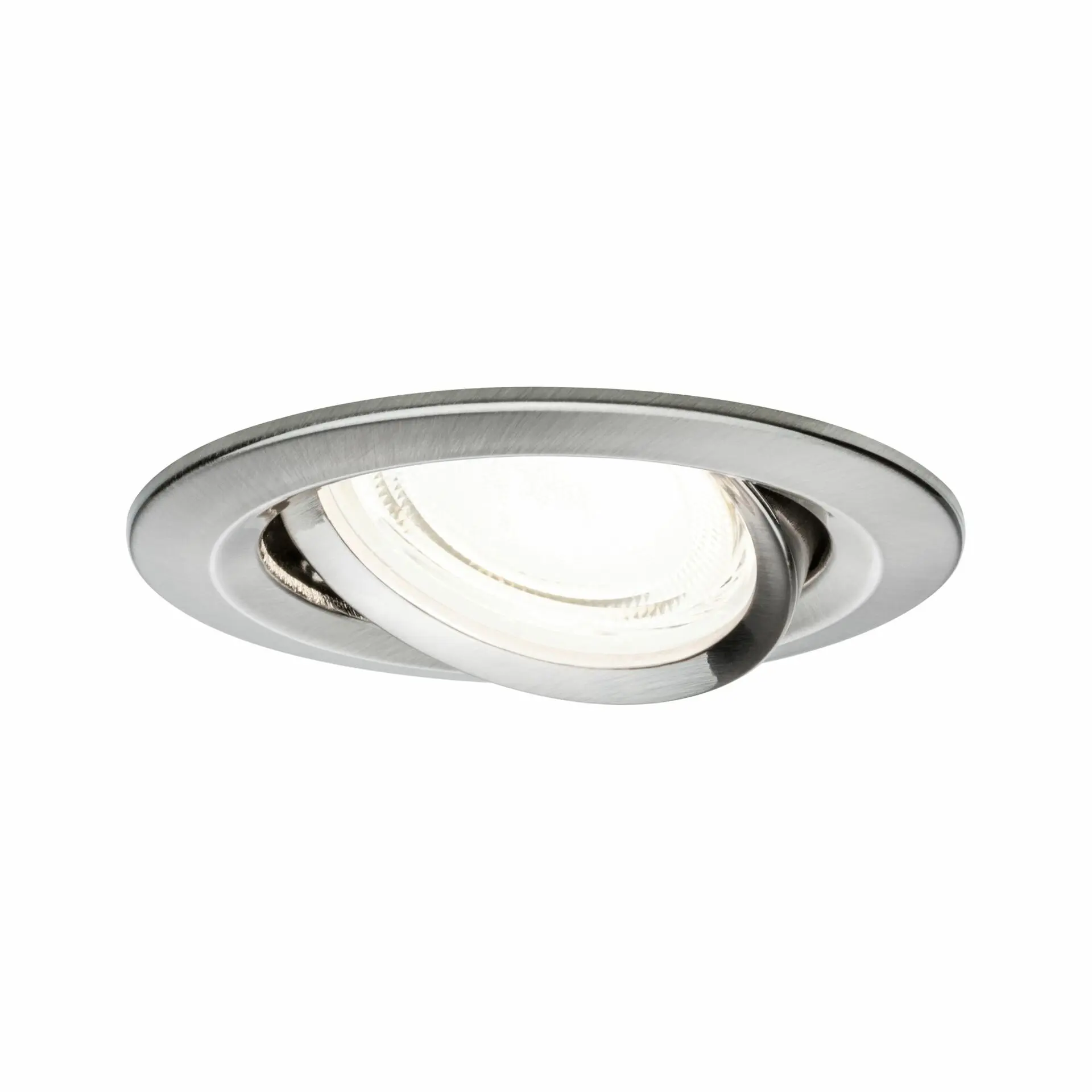 PAULMANN LED vestavné svítidlo Nova Coin samostatné svítidlo kruhové 84mm 50° 2,8W 230V 4000K kov kartáčovaný