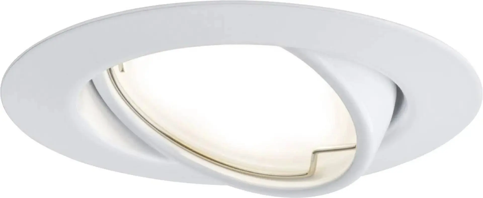 P 93413 Vestavné svítidlo LED Base kruhové 1x5W bílá mat výklopné - PAULMANN
