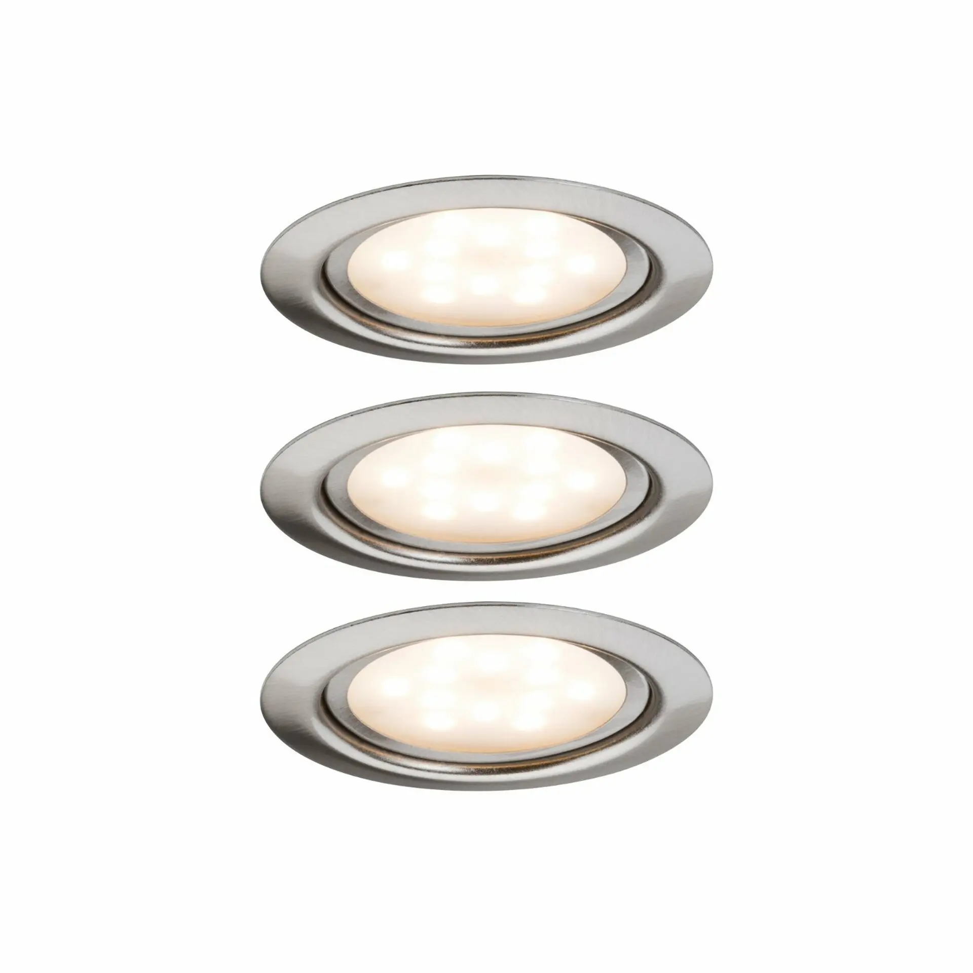 Paulmann zápustné svítidlo Micro Line LED 3x4,5W kartáčované železo SET 3KS 935.53 P 93553