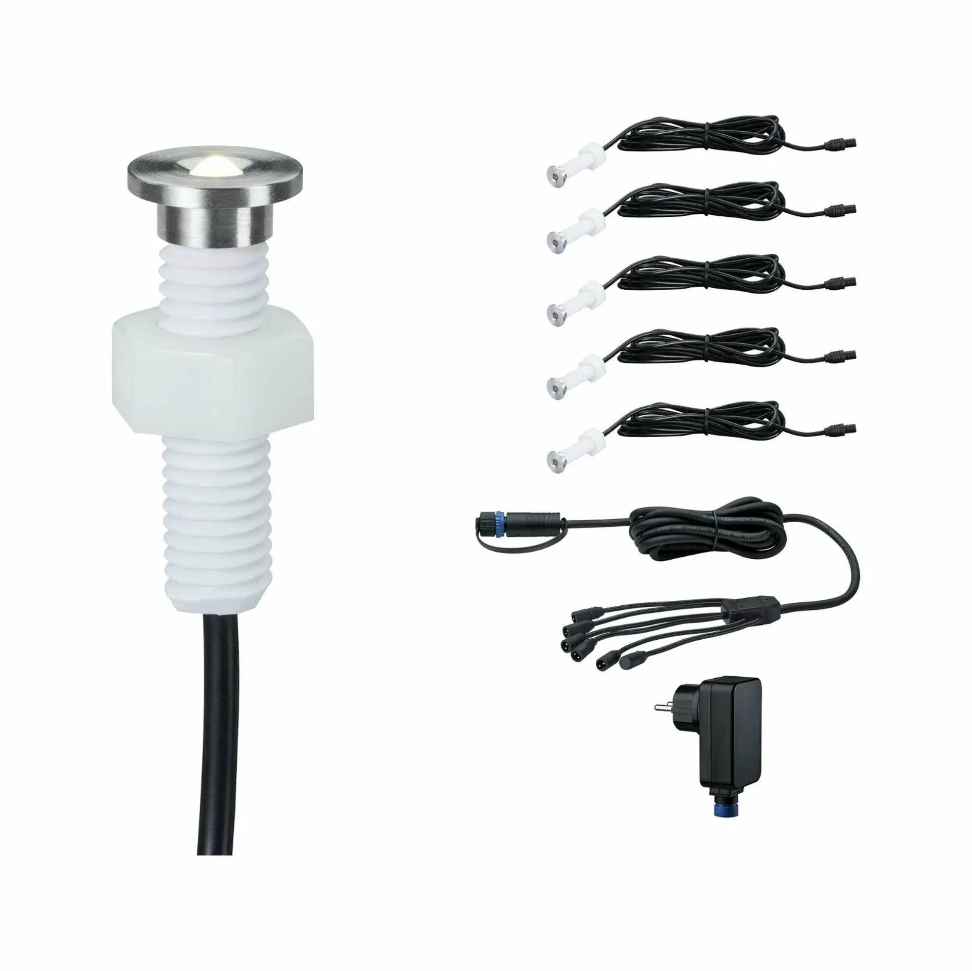 Osvětlovací systém Plug&Shine LED vestavná svítidla Paulmann 93695 stříbrná 24 V