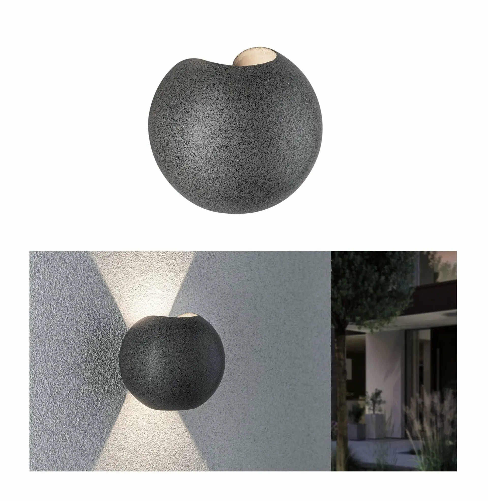 VÝPRODEJ VZORKU PAULMANN Venkovní venkovní nástěnné svítidlo Concrea IP65 2x5,5W 3.000K 944.99