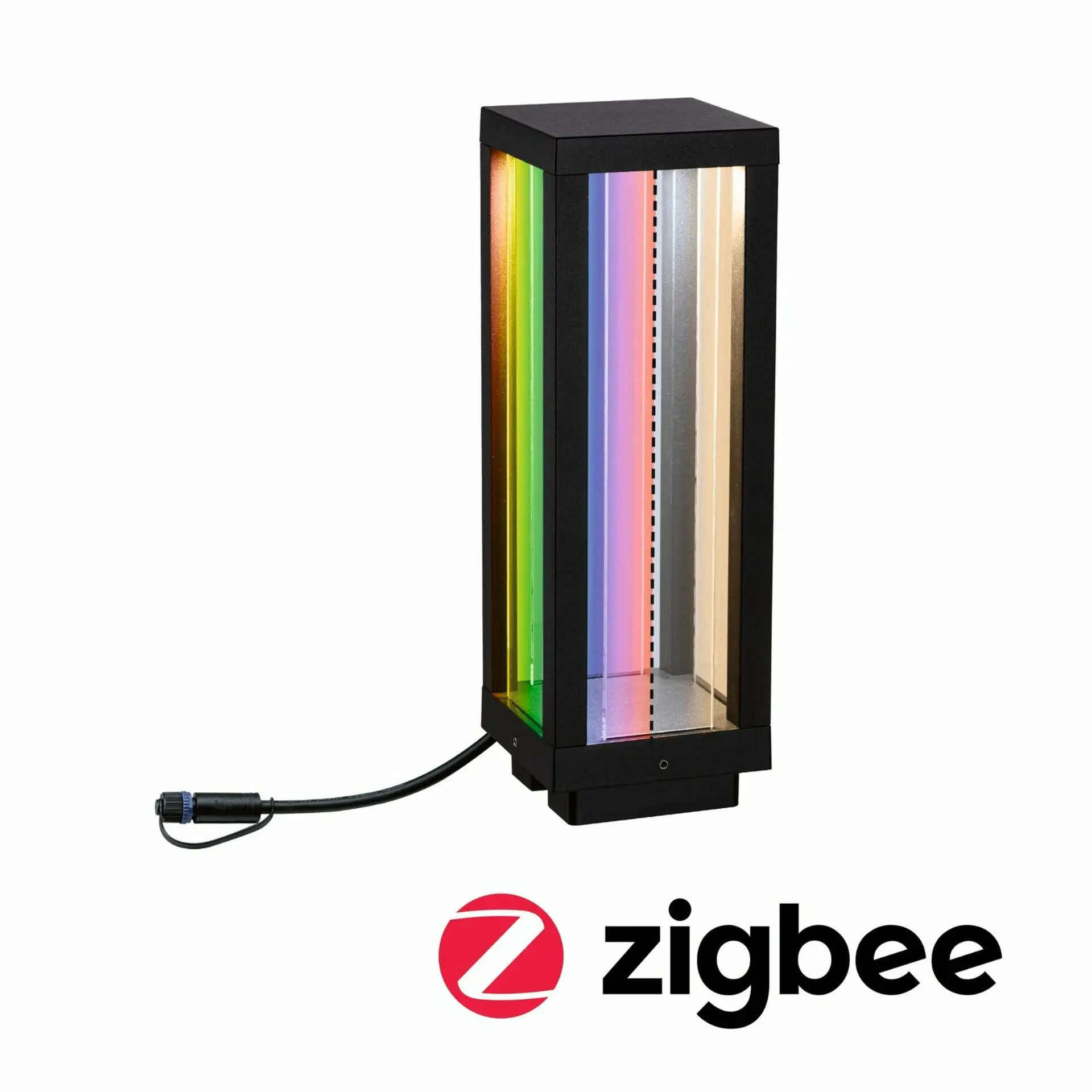 P 94753 Plug & Shine lucerna Smart Home Zigbee klasická samostatné svítidlo IP44 RGBW 2W antracit - PAULMANN