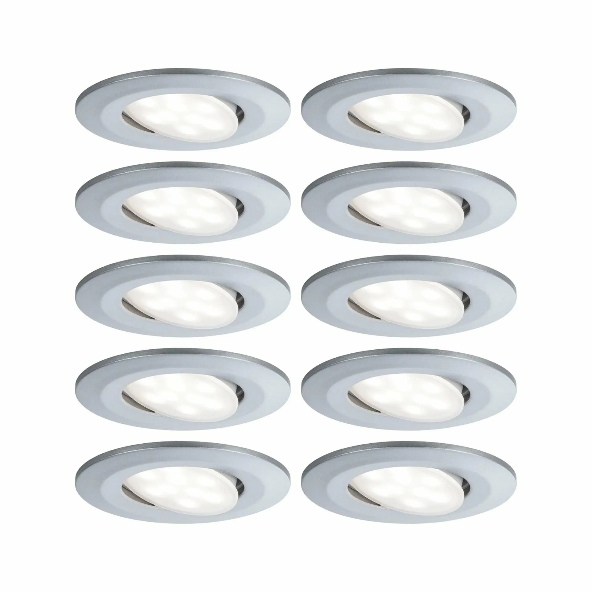 PAULMANN Vestavné svítidlo LED Calla kruhové 10x6,5W matný chrom nastavitelné 999.25 P 99925
