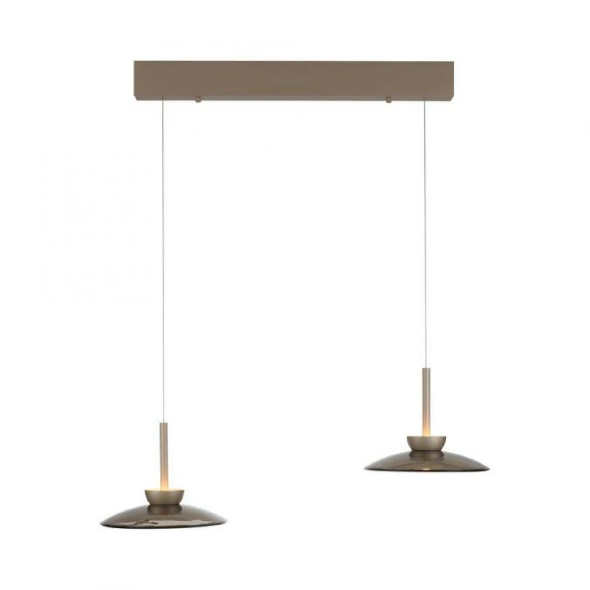 PAUL NEUHAUS LED závěsné svítidlo Pure Moon, bronzová, stmívatelné 2700K