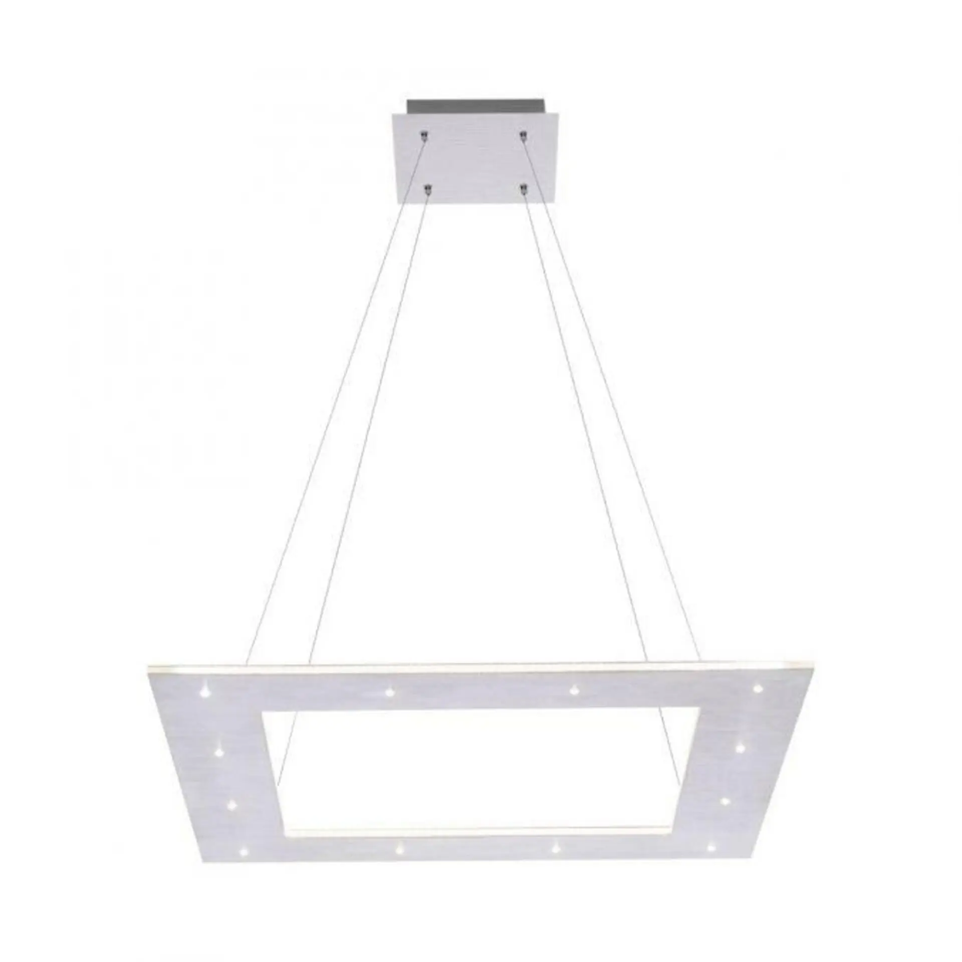 PN 2535-95 PURE-COSMO LED závěsné svítidlo v barvě kartáčovaného hliníku a nastavitelnou barvou světla s dálkovým ovladačem 2700-5000K - PAUL NEUHAUS