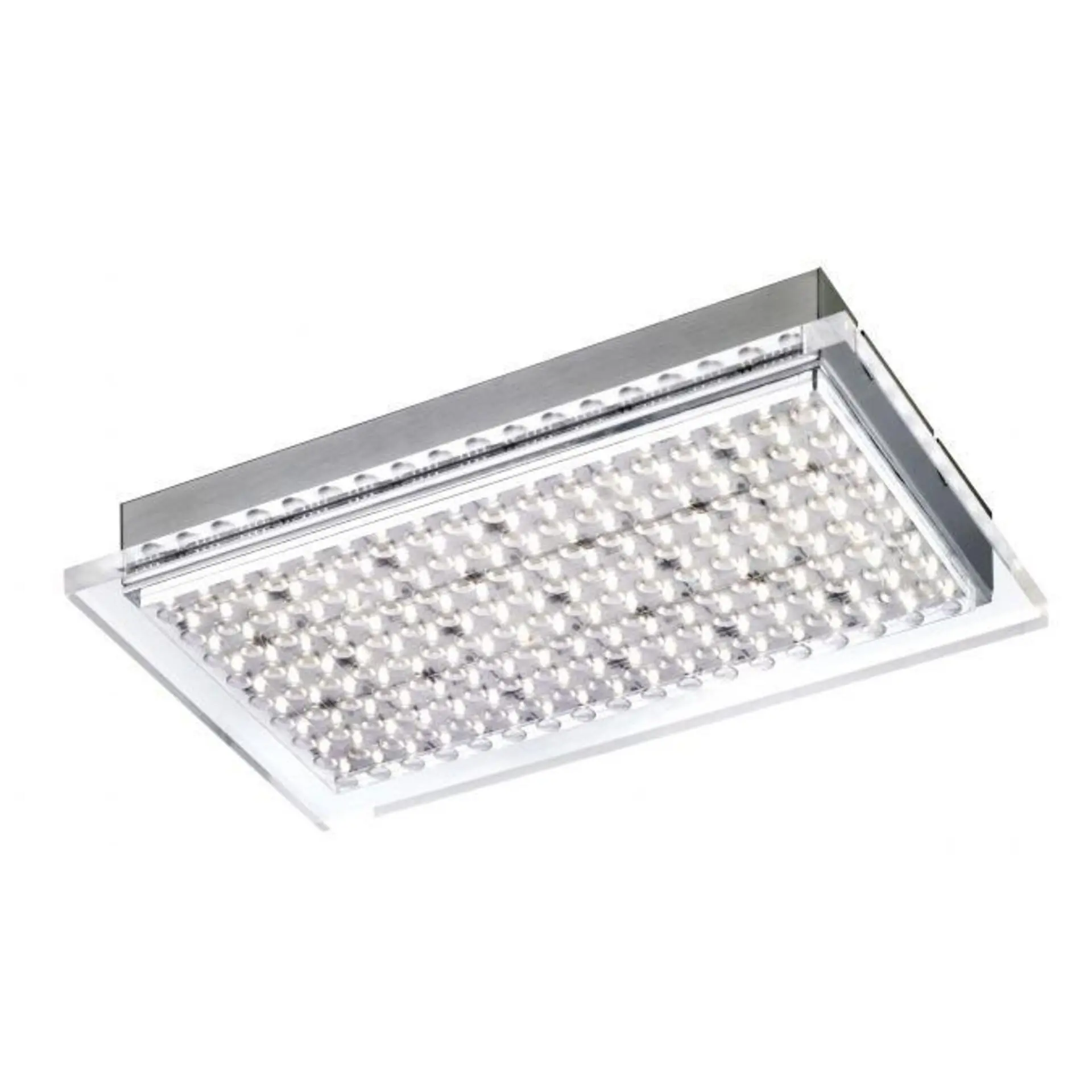 PAUL NEUHAUS LED stropní svítidlo, ocel, hranaté, chrom, akryl 3000K PN 6130-55