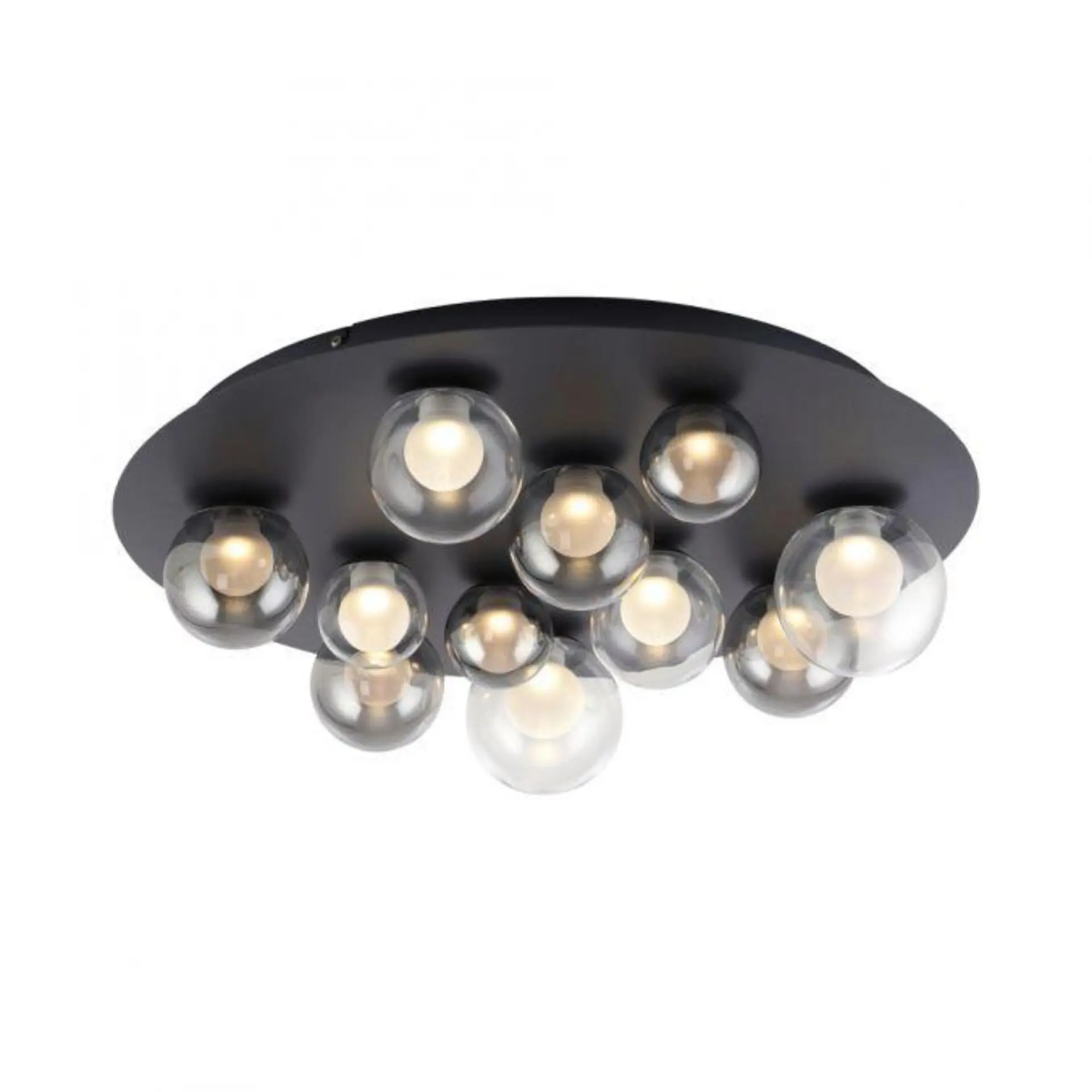 PN 6588-15 LED stropní svítidlo PURE Popup, mystická šedá, stmívatelné, dálkový ovladač, paměťová funkce, 2200-5000K - PAUL NEUHAUS