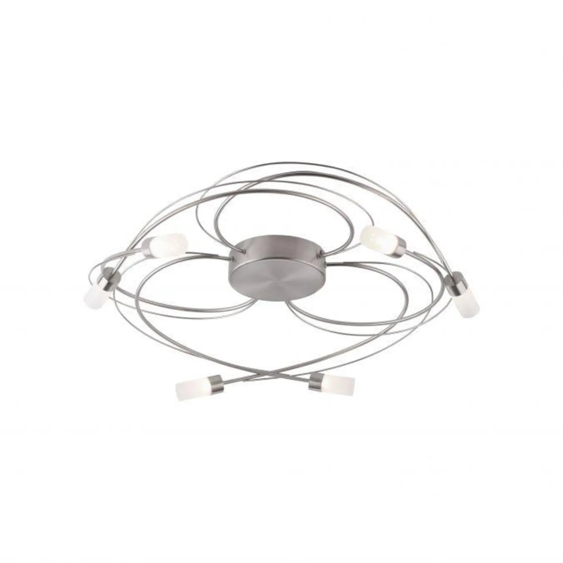 PAUL NEUHAUS LED stropní svítidlo, ocel, průměr 60cm, moderní elegantní SimplyDim 3000K PN 8250-55