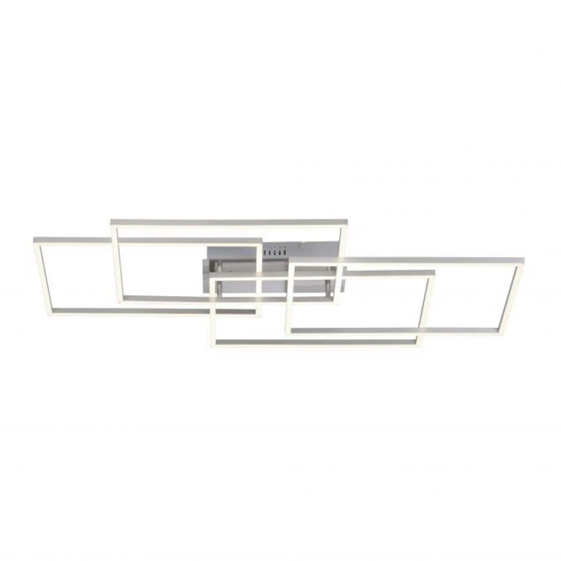 LD 14151-55 IVEN LED stropní svítidlo v barvě oceli v moderním, plochém designu s nastavitelou barvou světla a funkcí stmívání 2700-5000K - LEUCHTEN DIREKT / JUST LIGHT