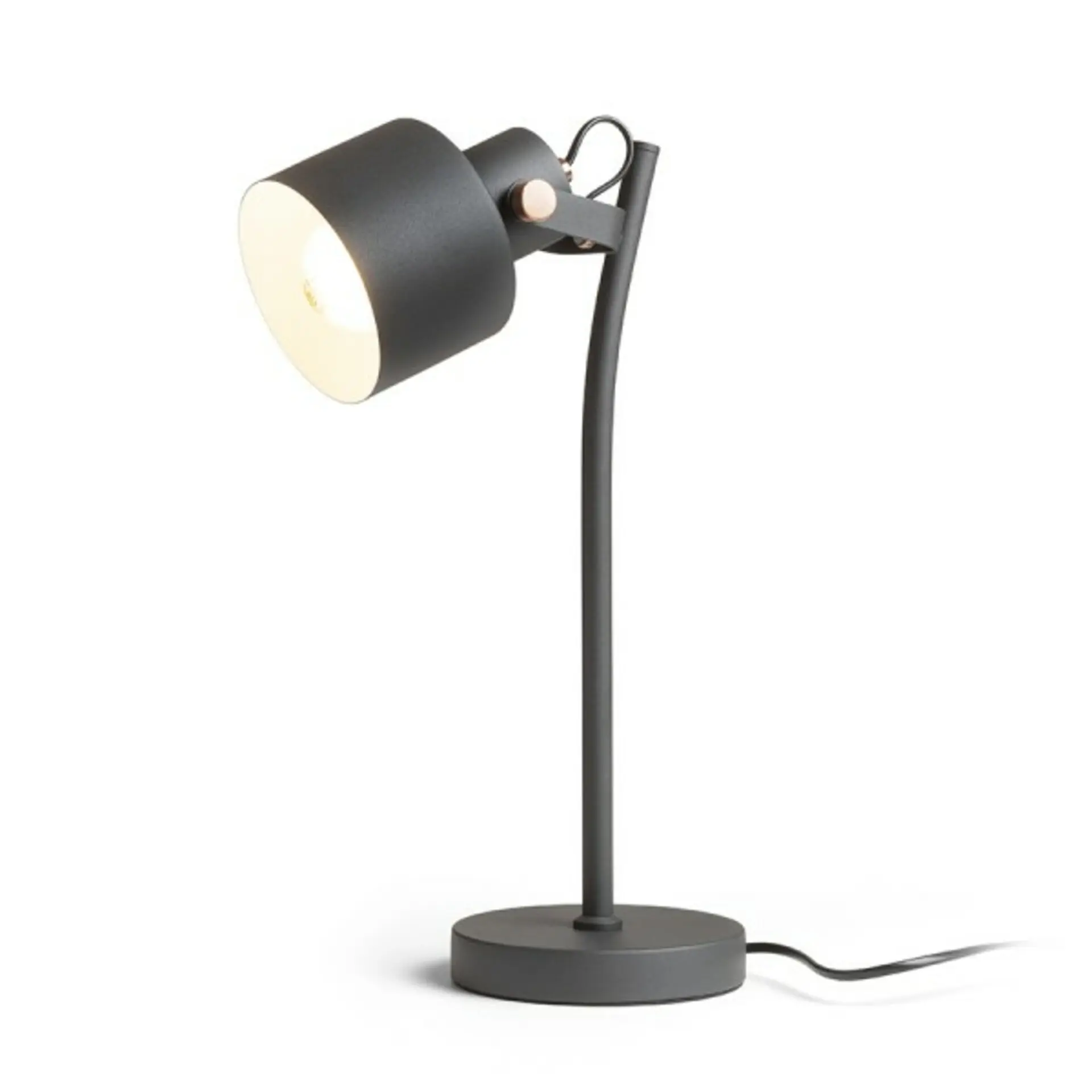 RED - DESIGN RENDL RENDL CELEIA stolní matná černá česaná měď 230V E27 40W R13904