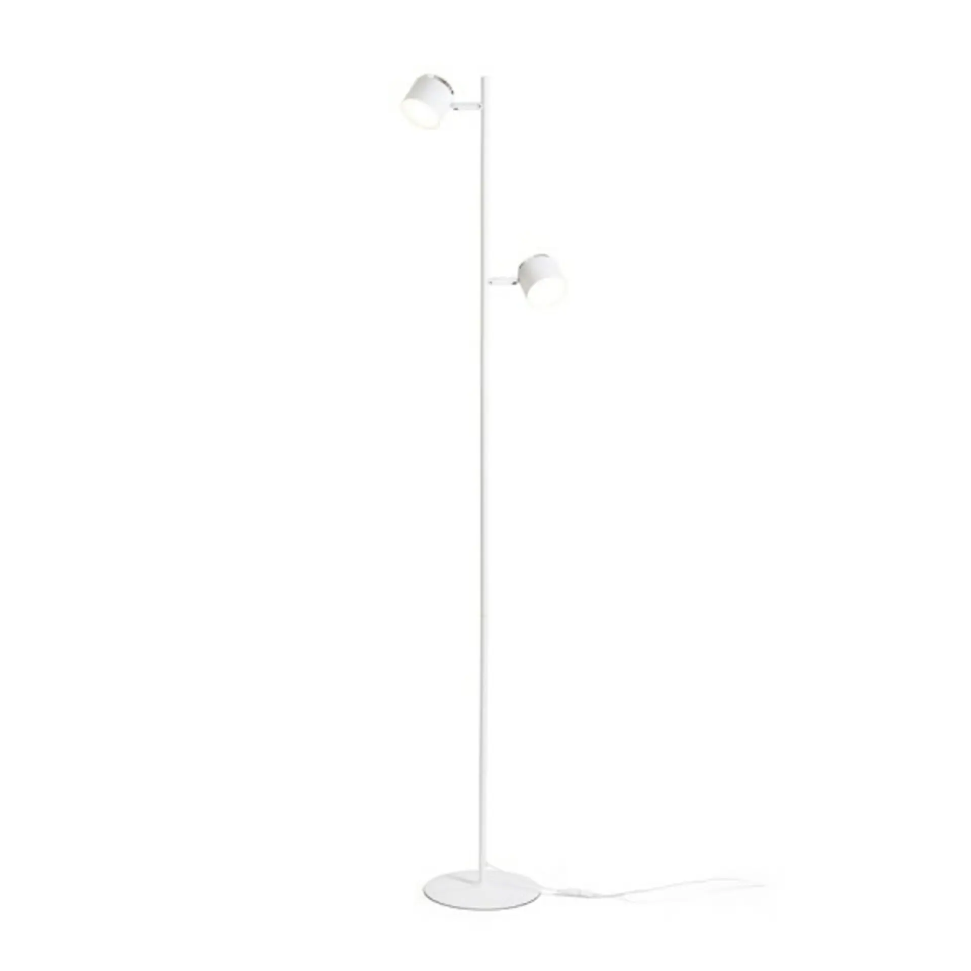 RED - DESIGN RENDL RENDL NOVA II stojanová lampa bílá chrom/mléčný akryl 230V LED 2x3.5W 3000K R14276