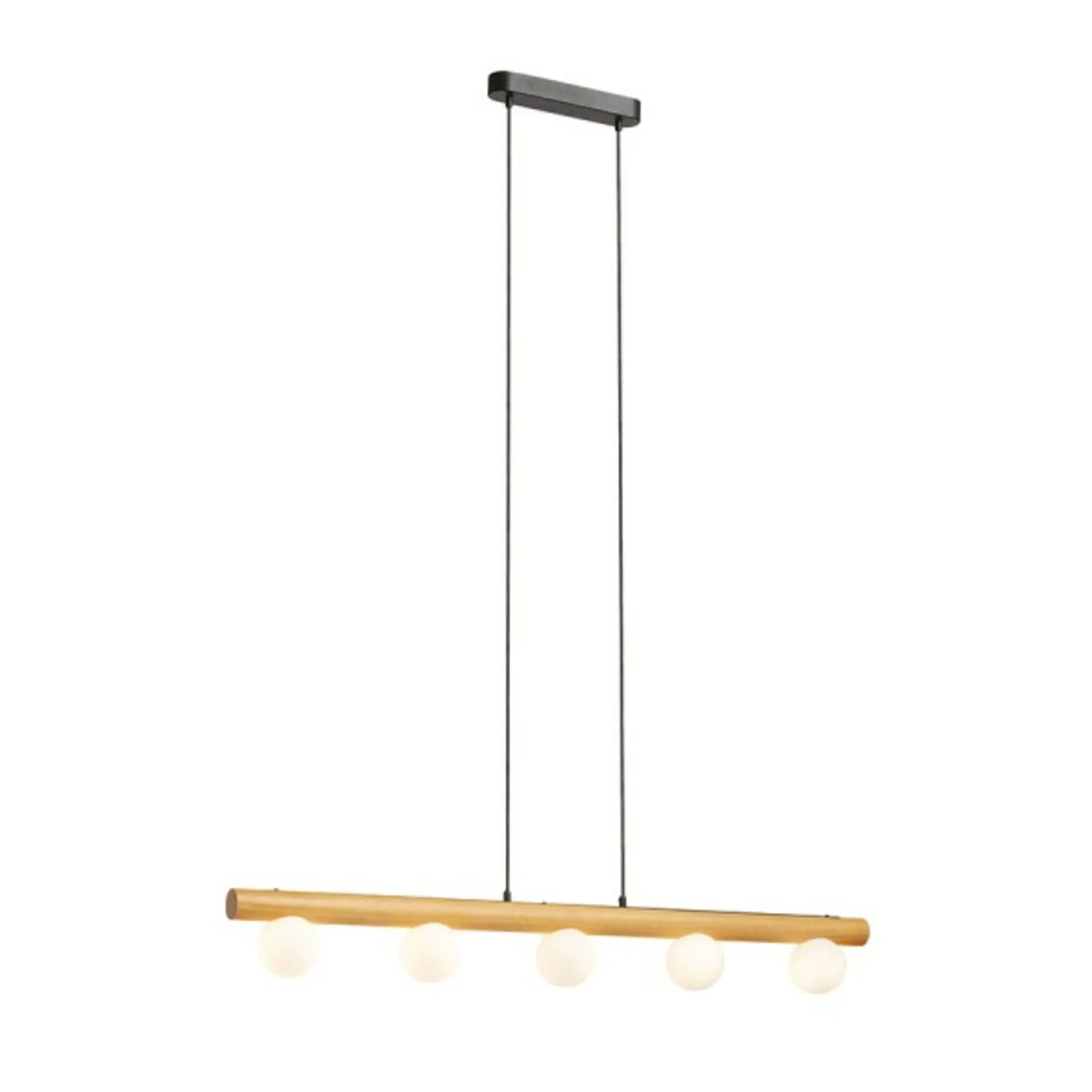 RED - DESIGN RENDL RENDL NOCTIS závěsné svítidlo dřevo/opálové sklo 230V G9 5x7W R14460