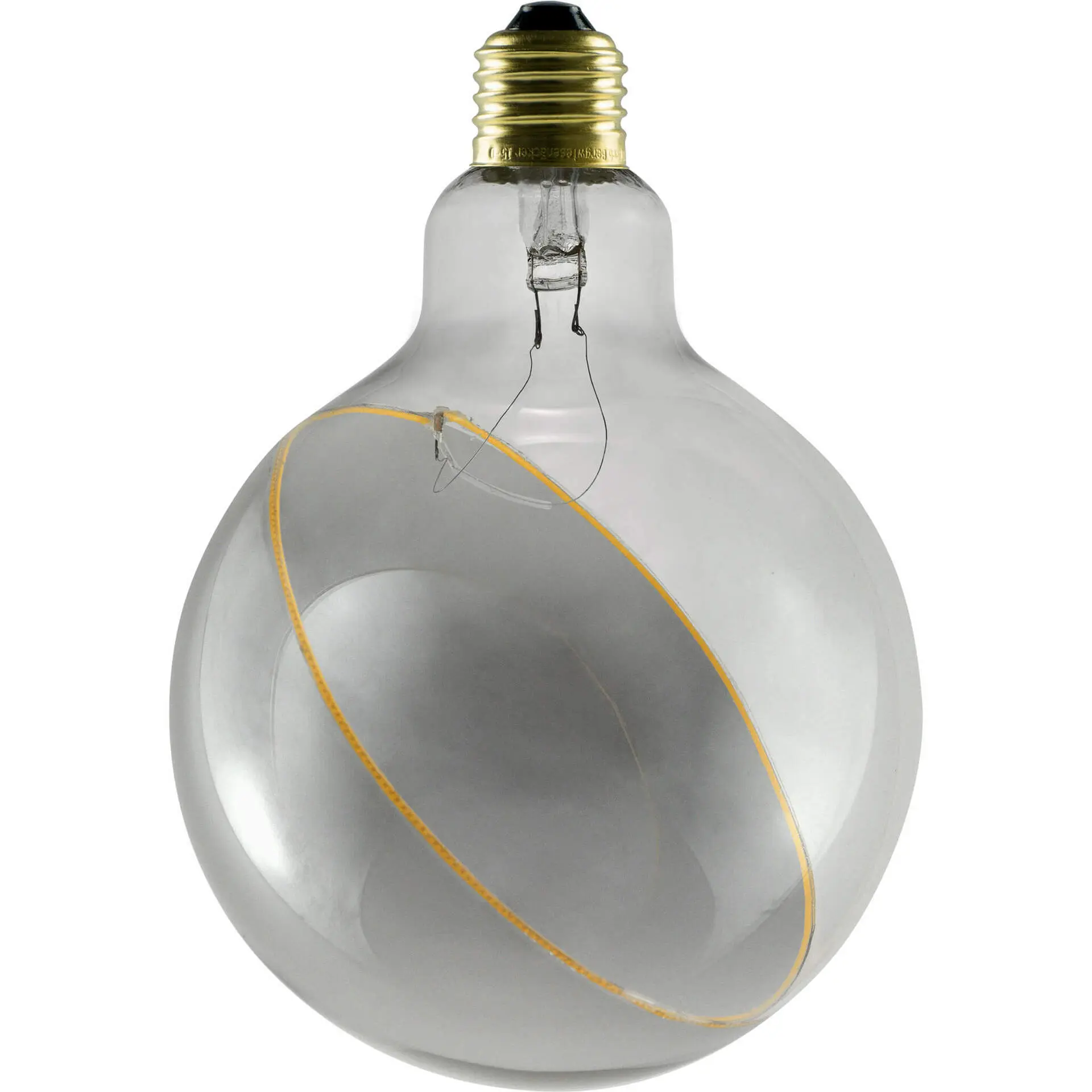 BIG WHITE SLV LED Iluze Globe 125 se skloněným vrcholem LED žárovka, kouřový efekt, E27, fázové stmívání, 5W, 2200K 1008160