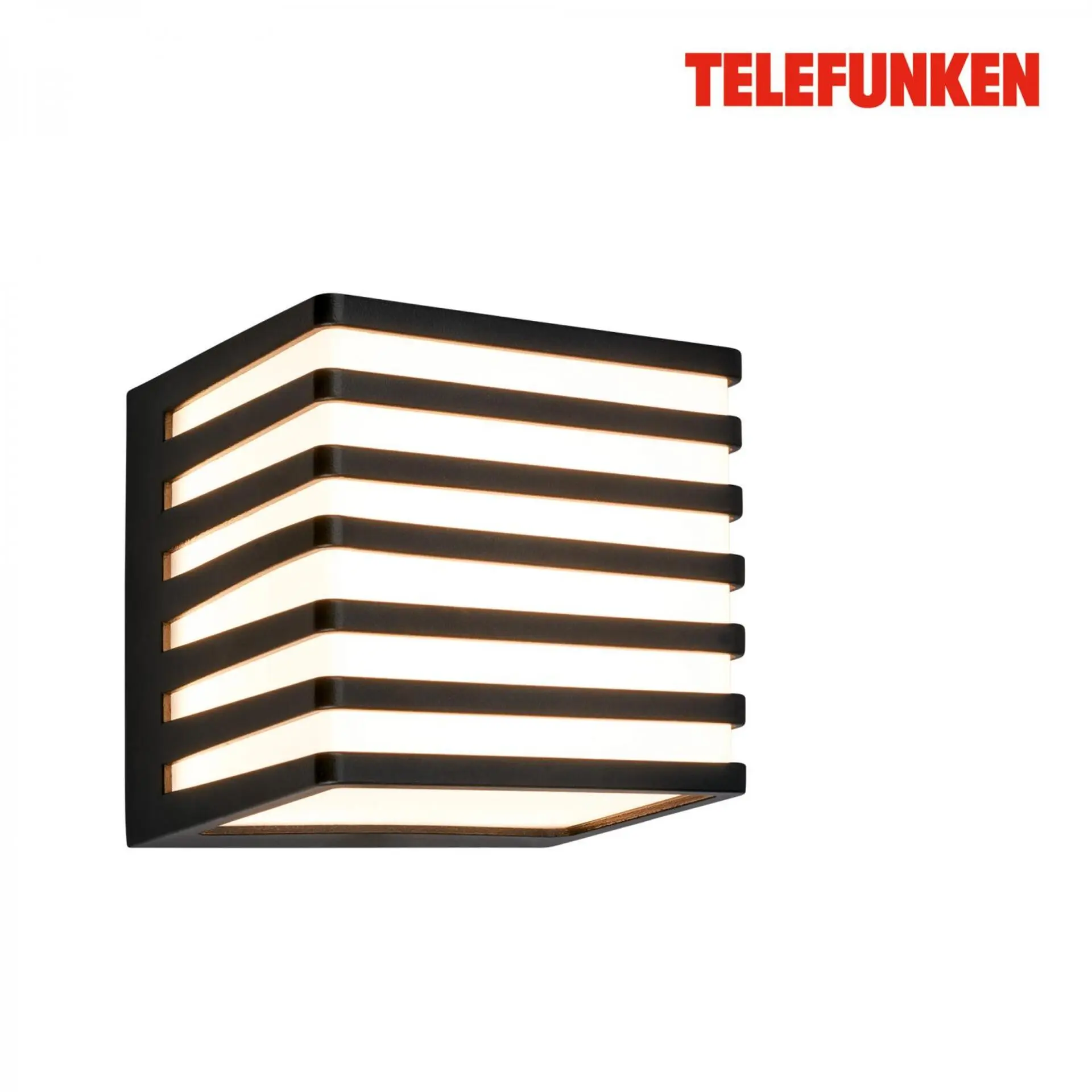 BRILONER TELEFUNKEN LED venkovní nástěnné svítidlo, voděodolné a prachotěsné, kostka, černá/bílá 321905TF