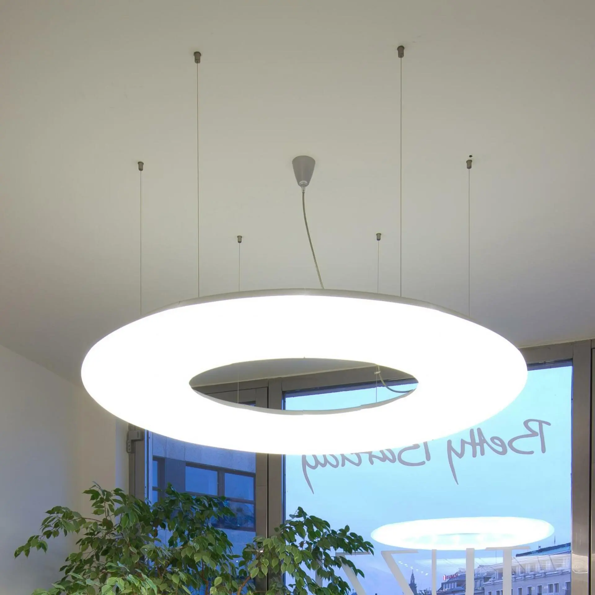 OSMONT GAL57026 GALAXIA L1 závěsné skleněné svítidlo bílá IP40 24x40W E27