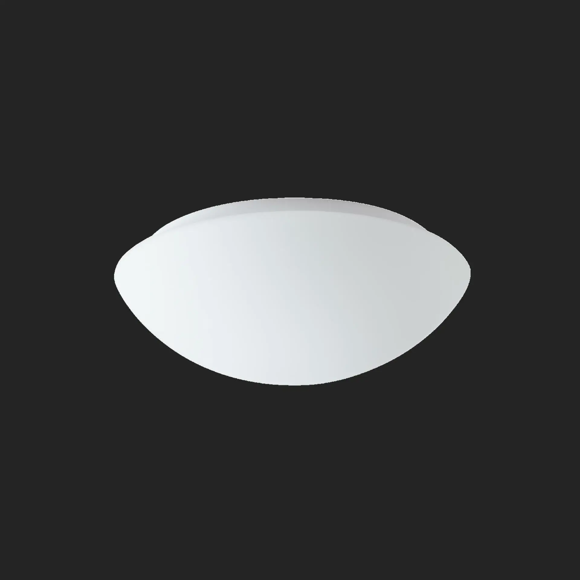 OSMONT AUR59444 AURA 8 stropní/nástěnné skleněné svítidlo bílá IP44 3000 K 15W LED nouzové kombinované 3 h