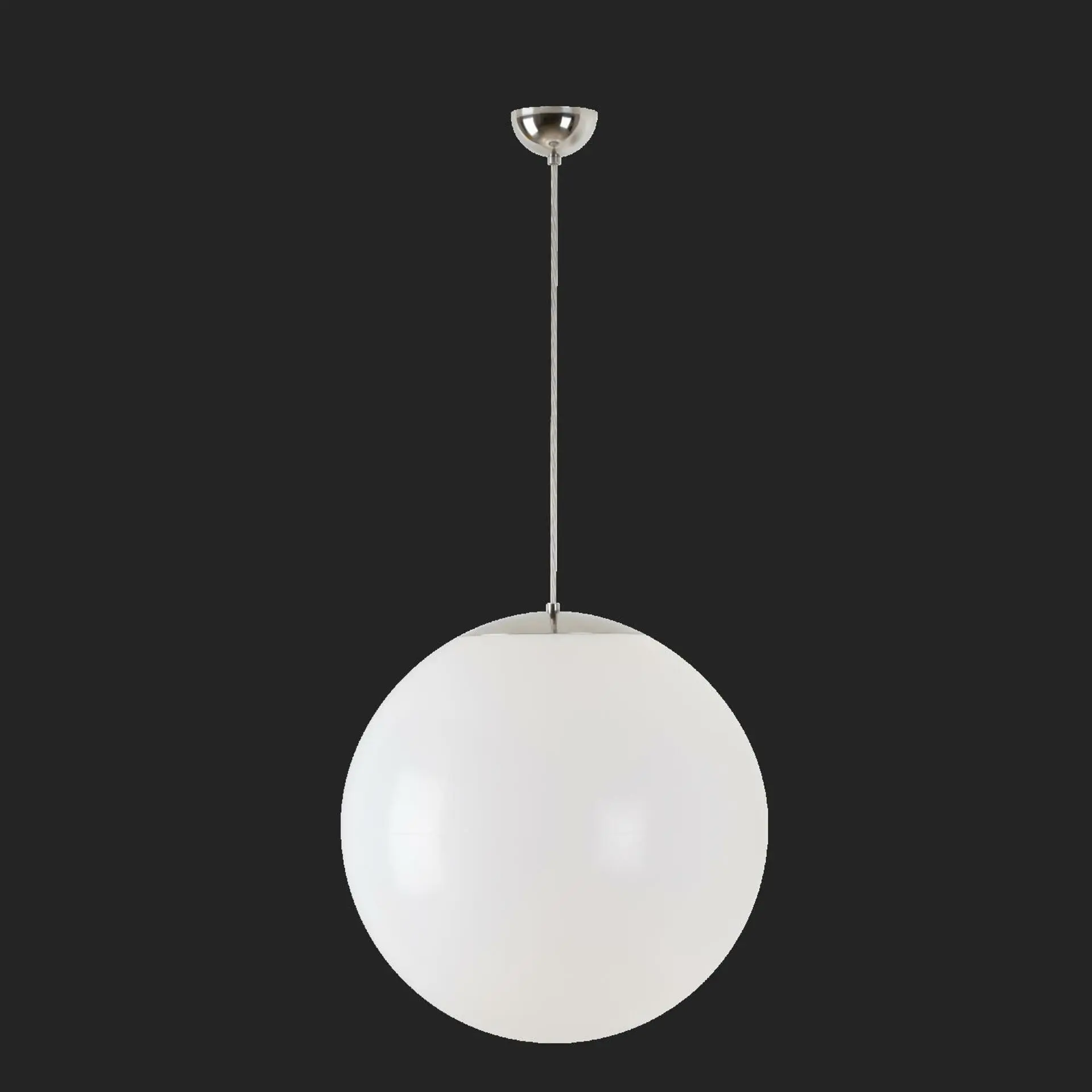OSMONT ISI64331 ISIS S4 PM závěsné plastové svítidlo nerez leštěná / bílá IP40 3000 K 41W LED nouzové kombinované 3 h