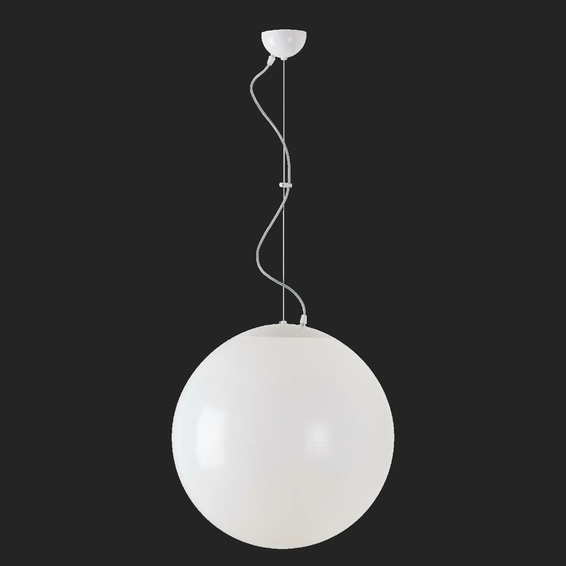 OSMONT ISI64729 ISIS L4 PM závěsné plastové svítidlo bílá IP40 4000 K 41W LED nouzové kombinované 3 h