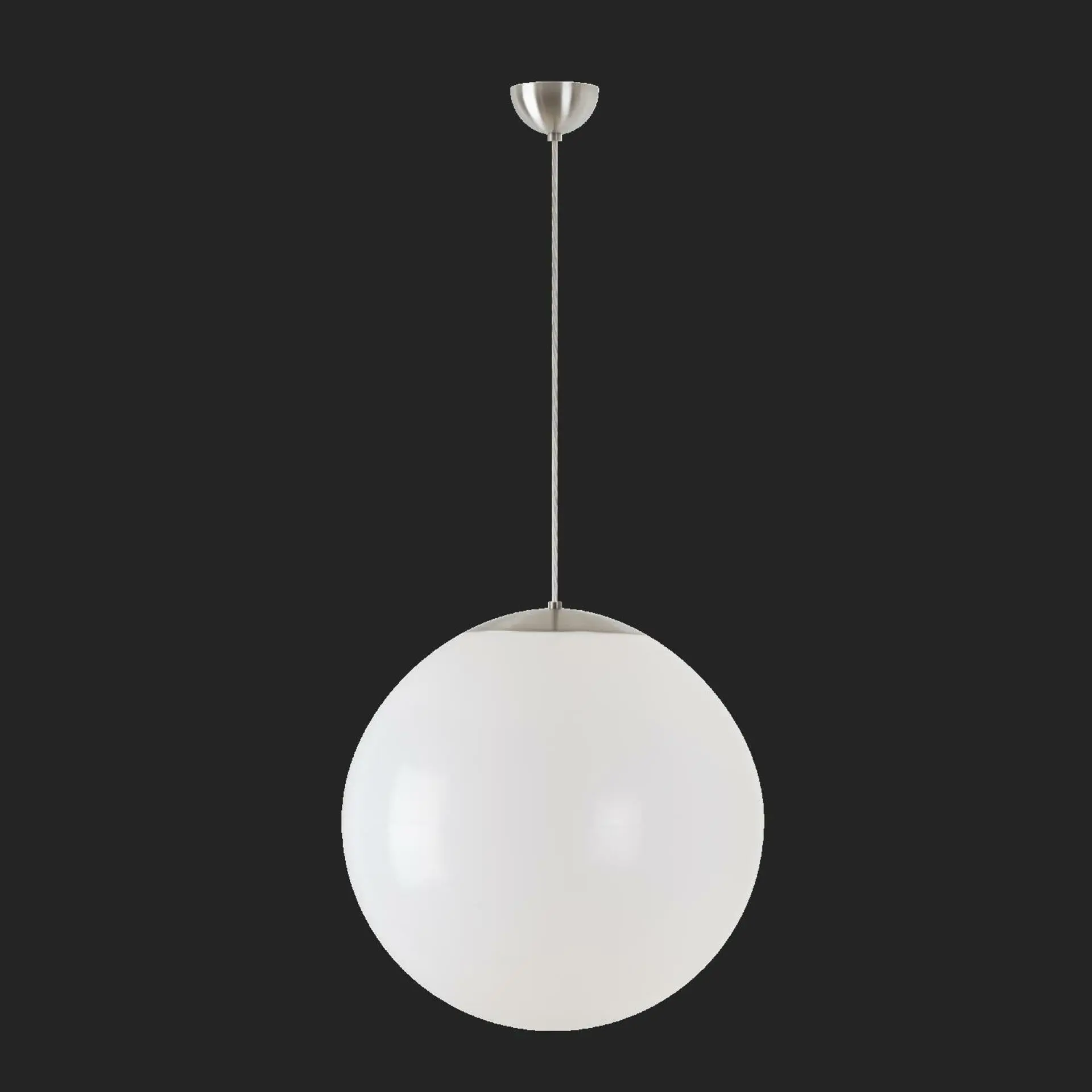 OSMONT ISI64834 ISIS S4 PM závěsné plastové svítidlo nerez broušená / bílá IP40 4000 K 41W LED nouzové kombinované 3 h