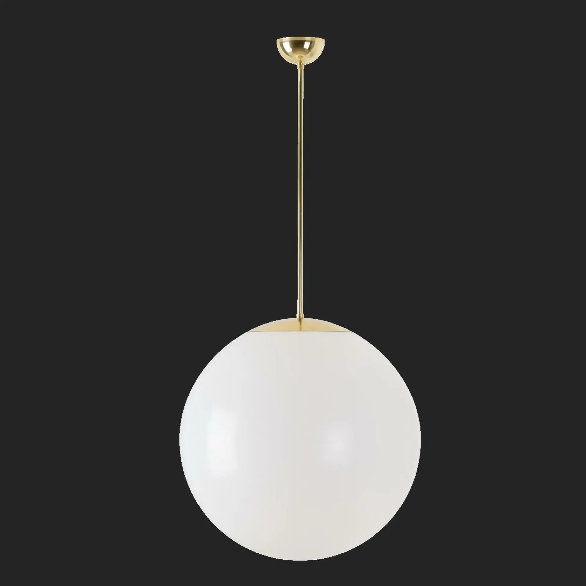 OSMONT ISI66125 ISIS P4 závěsné plastové svítidlo mosaz leštěná / bílá IP40 3000 K 41W LED nouzové kombinované 3 h