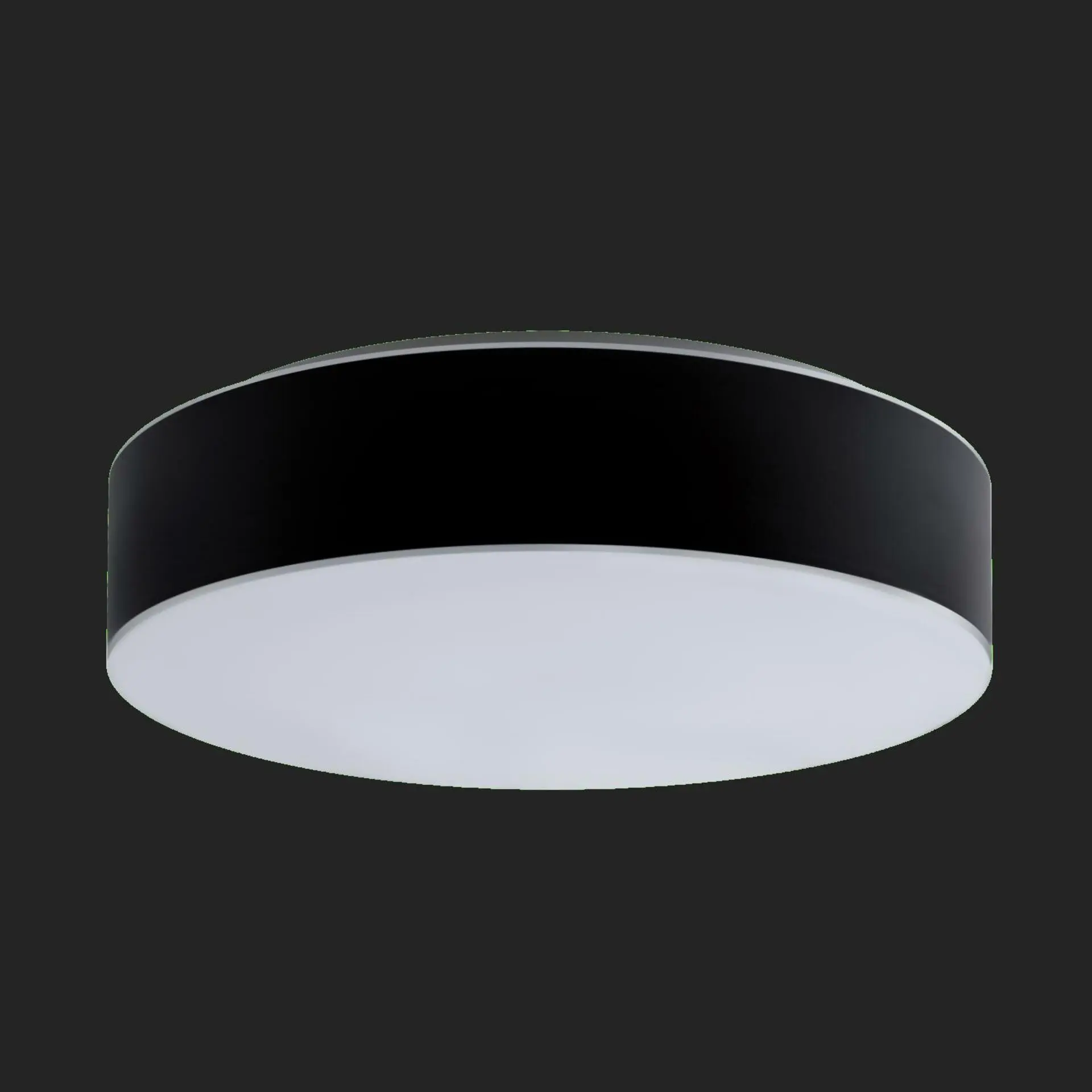 OSMONT ERI67063 ERIS C4 stropní/nástěnné skleněné svítidlo bílá / bílo - černá IP43 3000 K 52W LED nouzové kombinované 3 h