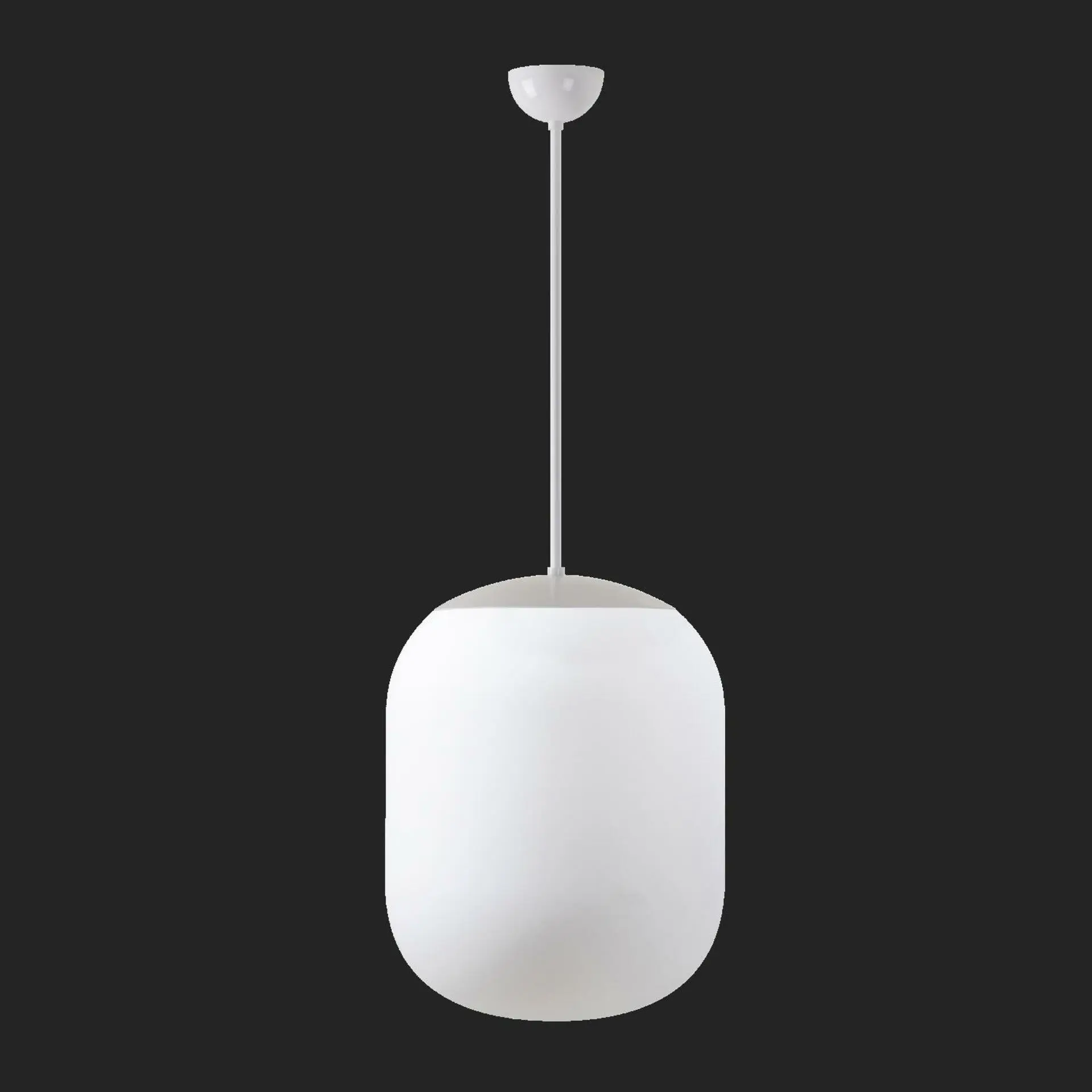 OSMONT TAN67862 TANIA S2 závěsné skleněné svítidlo bílá IP40 4000 K 41W LED nouzové kombinované 3 h