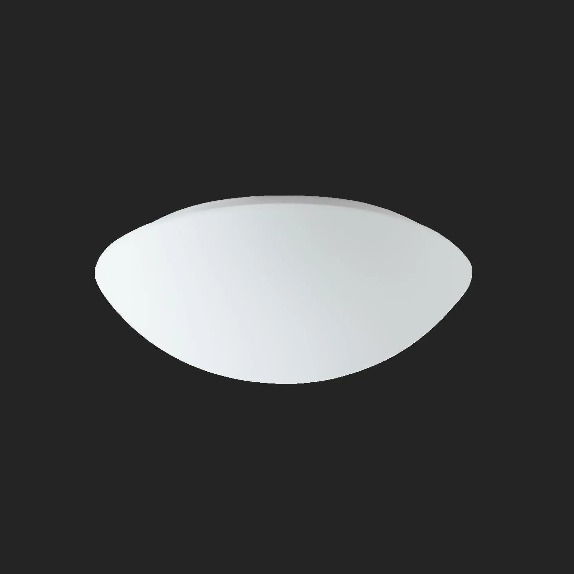 OSMONT AUR68046 AURA 10 stropní/nástěnné skleněné svítidlo bílá IP44 3000 K 20W LED HF nouzové kombinované 3 h