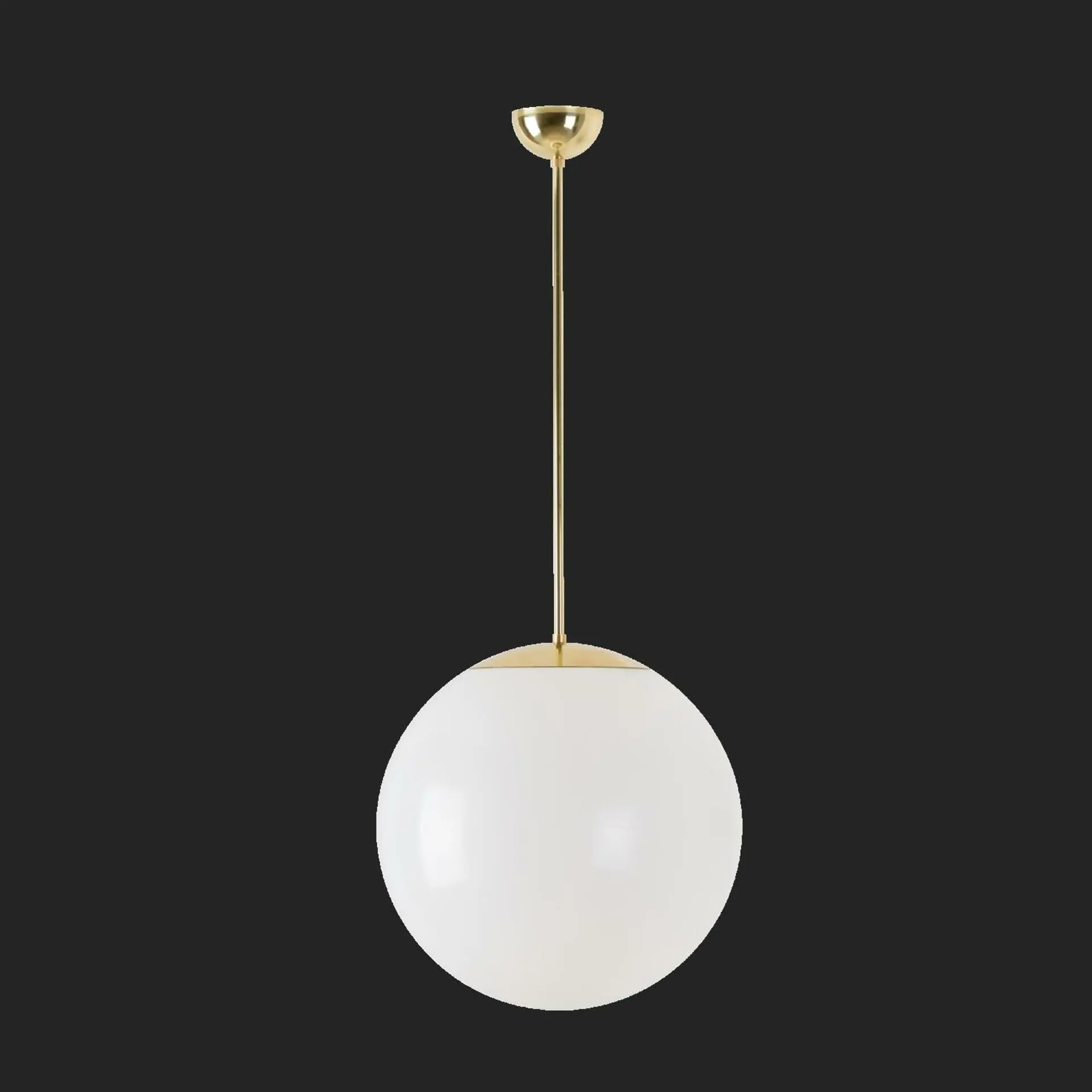 OSMONT ISI68360 ISIS P3 závěsné plastové svítidlo mosaz leštěná / bílá IP40 3000 K 27W LED nouzové kombinované 1 h