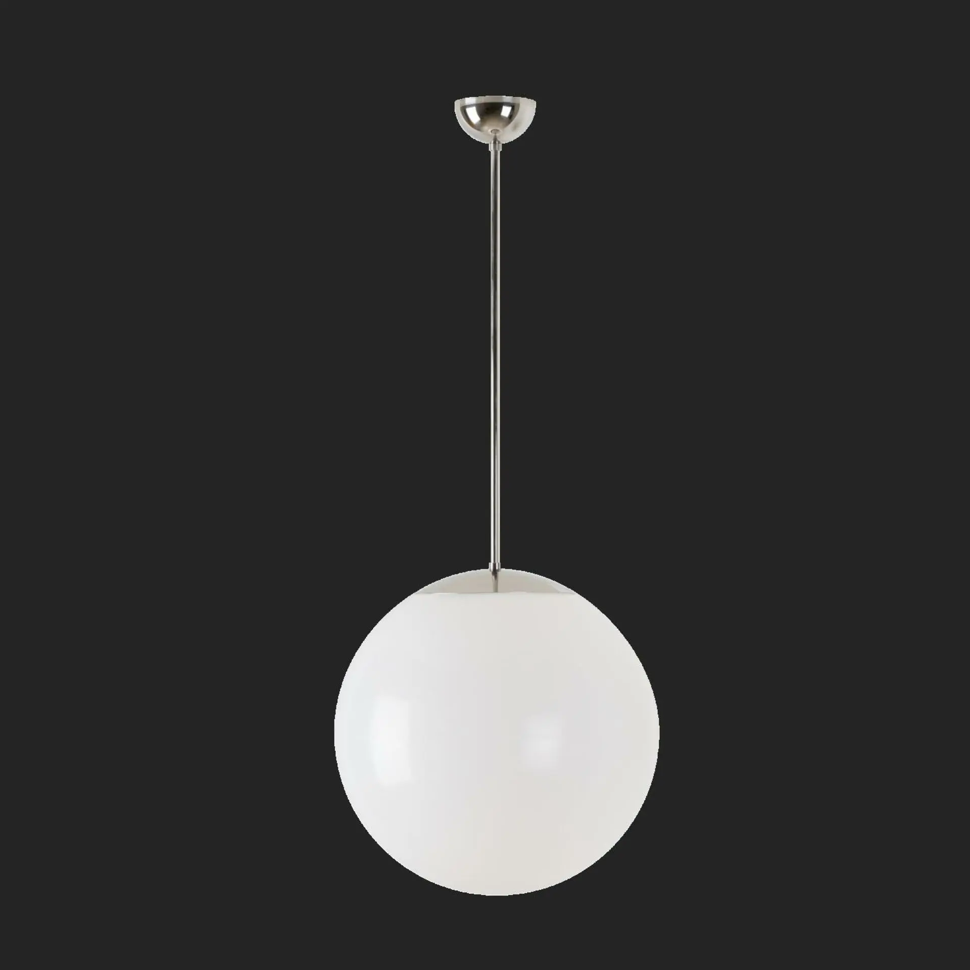 OSMONT ISI68367 ISIS P3 závěsné plastové svítidlo nerez leštěná / bílá IP40 3000 K 27W LED nouzové kombinované 1 h