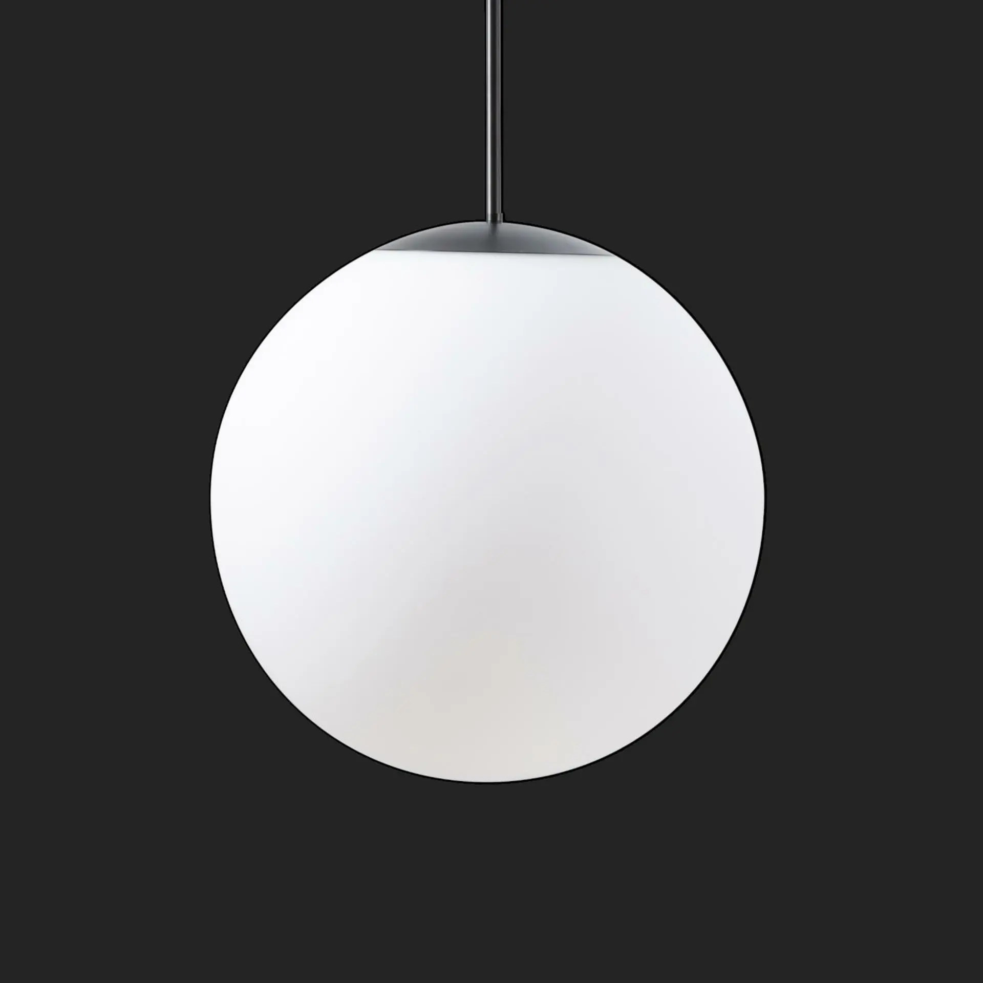OSMONT ADR72015 ADRIA P3 HP závěsné skleněné svítidlo černá / bílá IP40 3000 K 52W LED nouzové kombinované 3 h