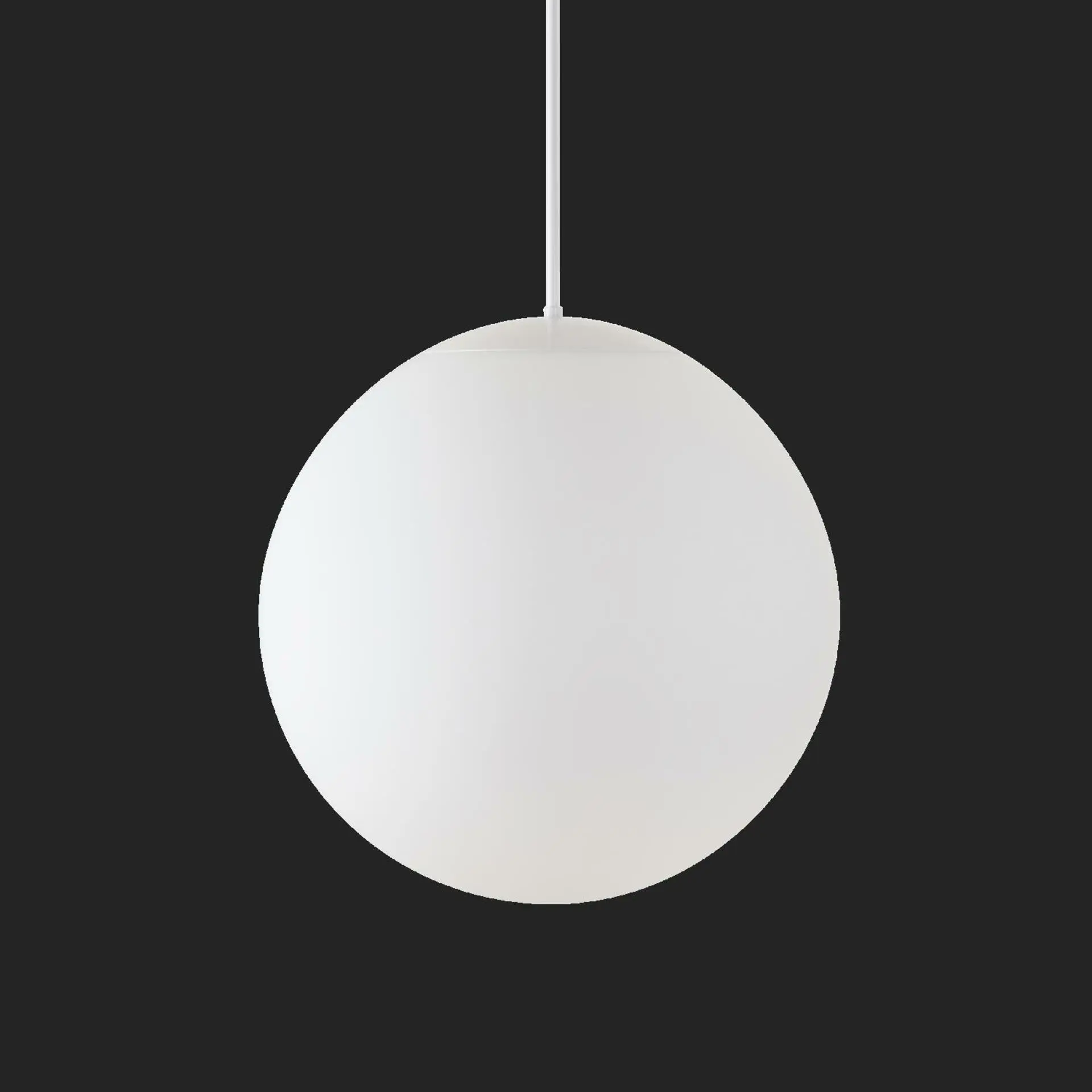 OSMONT ADR72039 ADRIA P4 HP závěsné skleněné svítidlo bílá IP40 3000 K 58W LED nouzové kombinované 3 h