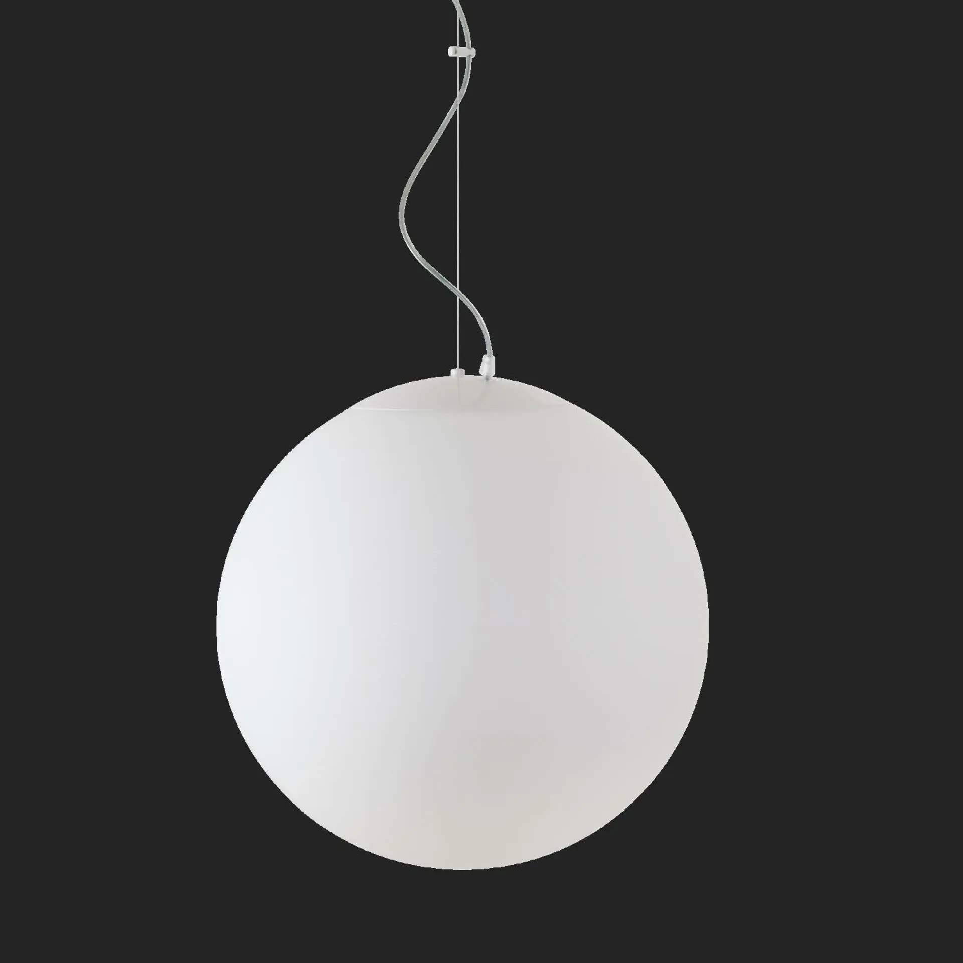 OSMONT ADR72095 ADRIA L4 HP závěsné skleněné svítidlo bílá IP40 3000 K 58W LED nouzové kombinované 3 h