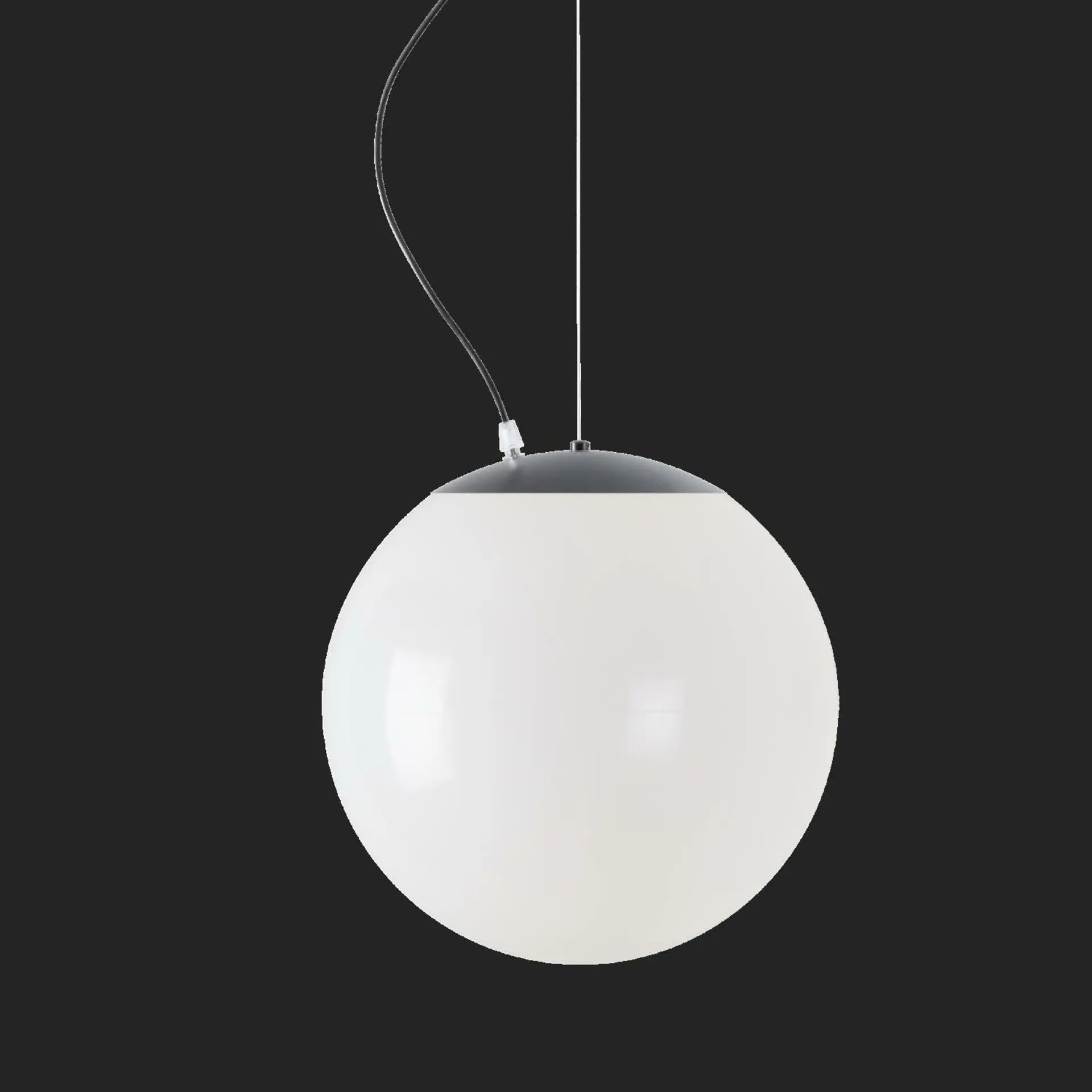 OSMONT ISI72217 ISIS L3 PM HP závěsné plastové svítidlo černá / bílá IP40 3000 K 52W LED nouzové kombinované 3 h