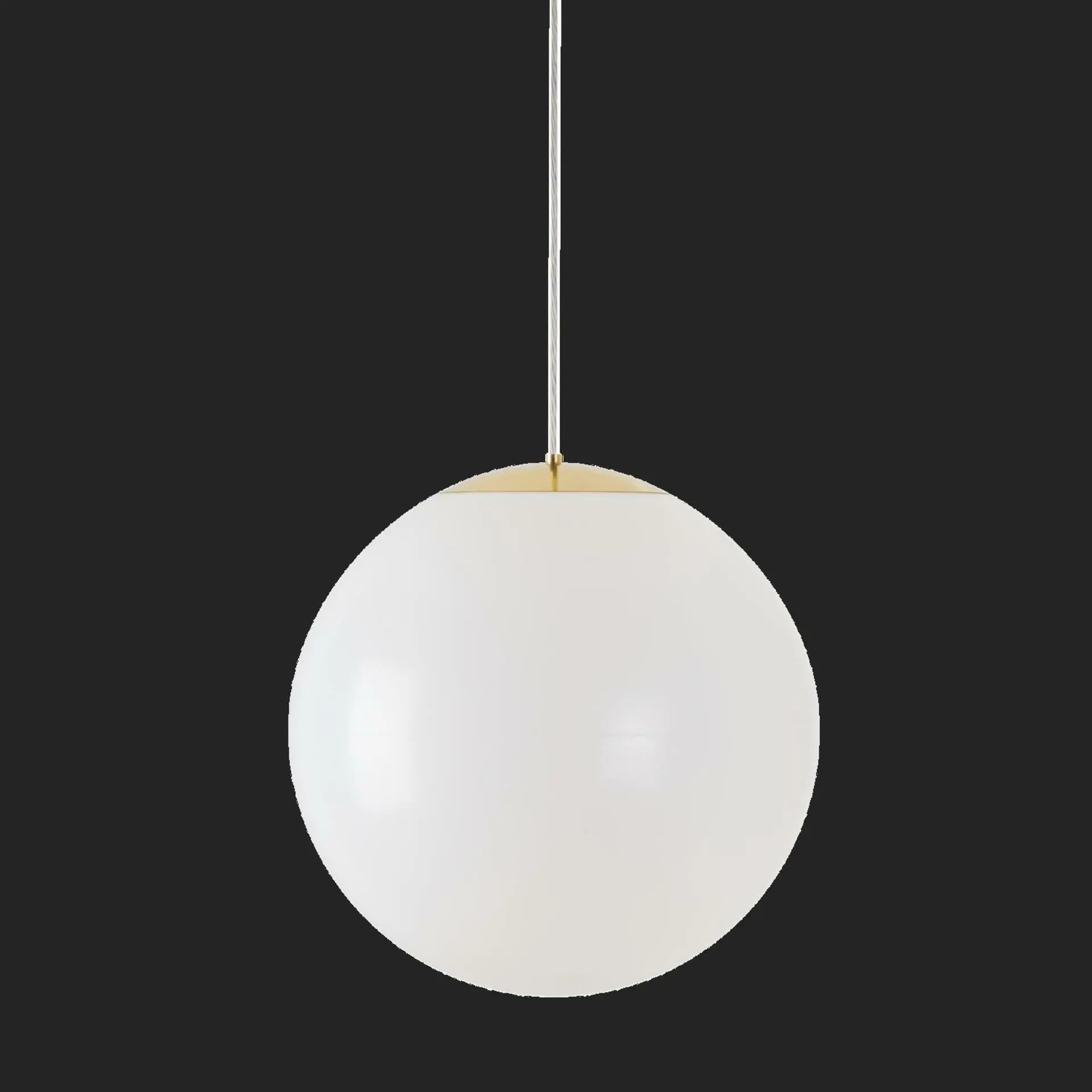 OSMONT ISI72242 ISIS S4 PM HP závěsné plastové svítidlo mosaz leštěná / bílá IP40 3000 K 58W LED nouzové kombinované 3 h
