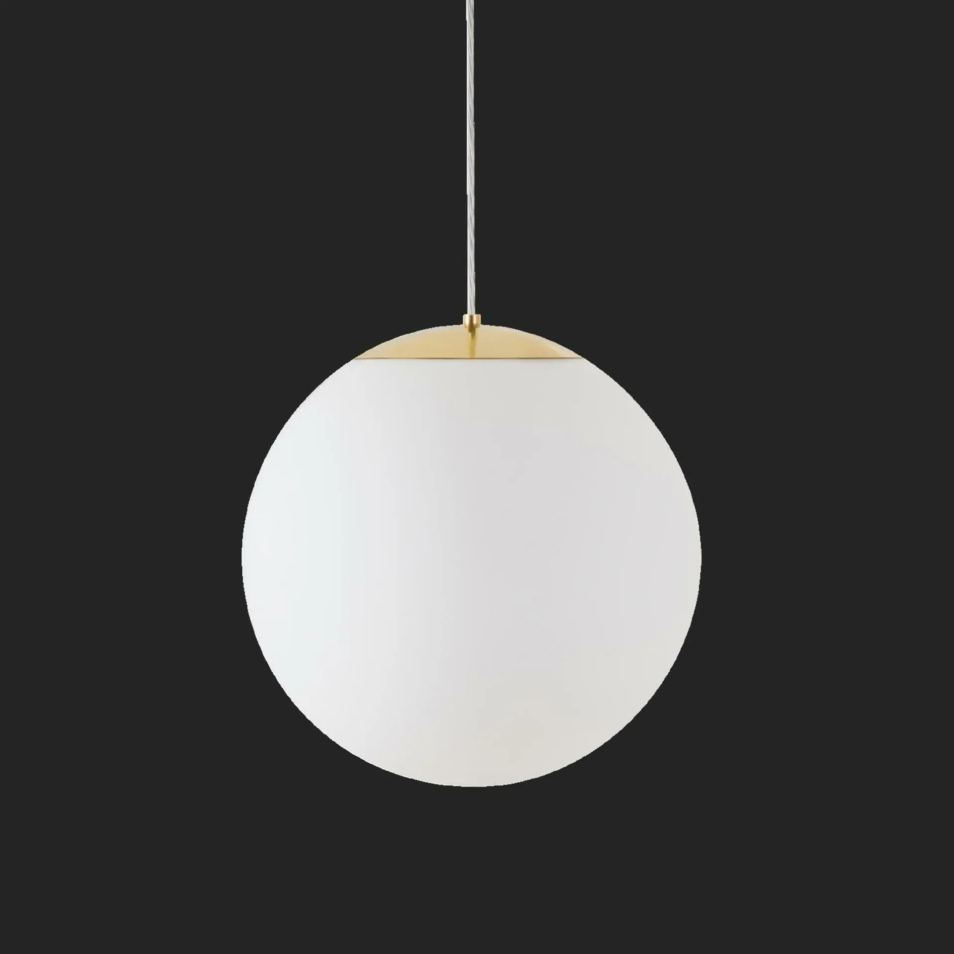 OSMONT ISI72267 ISIS S3 PM-M HP závěsné plastové svítidlo mosaz leštěná / bílá IP40 3000 K 52W LED nouzové kombinované 3 h