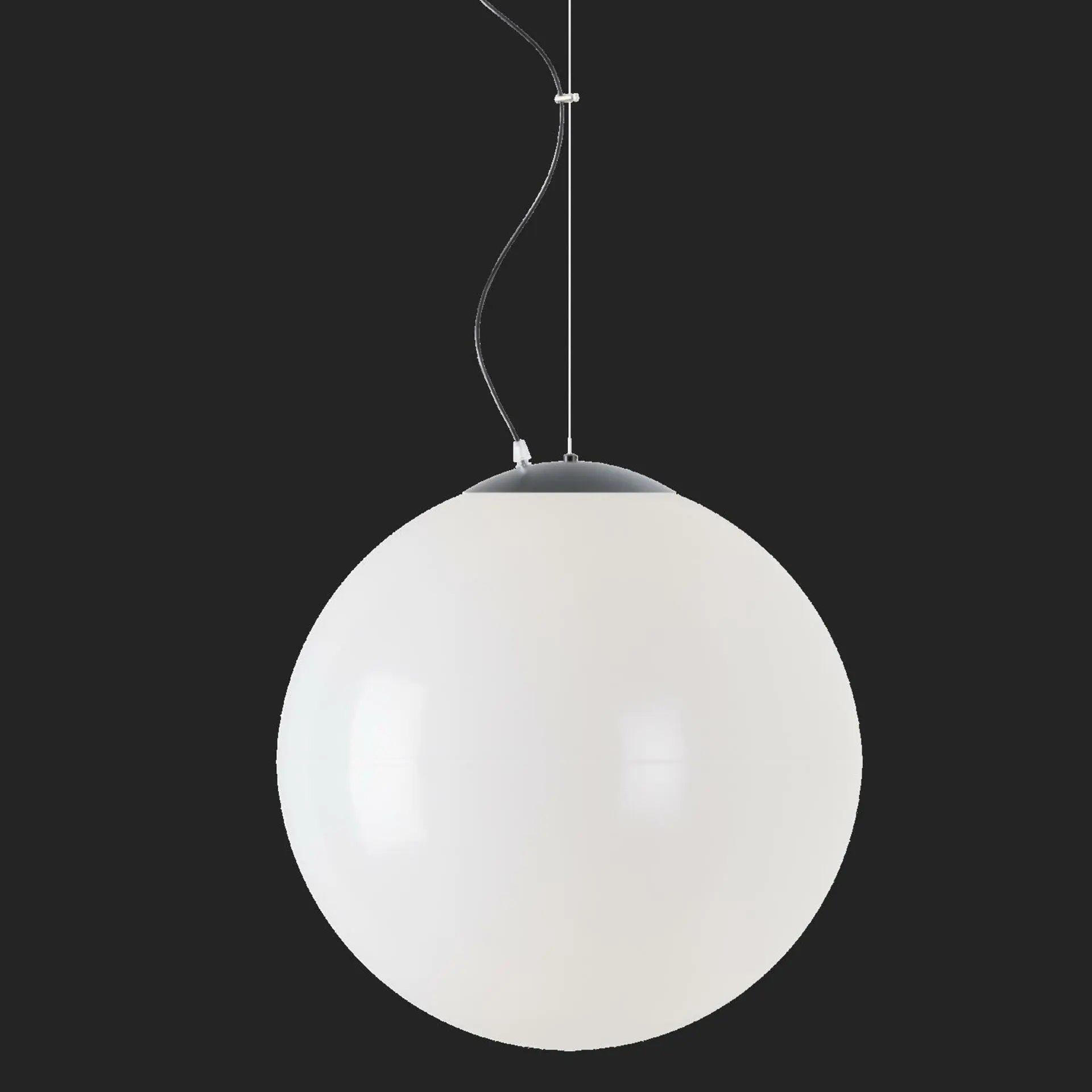OSMONT ISI72727 ISIS L4 PM HP závěsné plastové svítidlo černá / bílá IP40 4000 K 58W LED nouzové kombinované 3 h