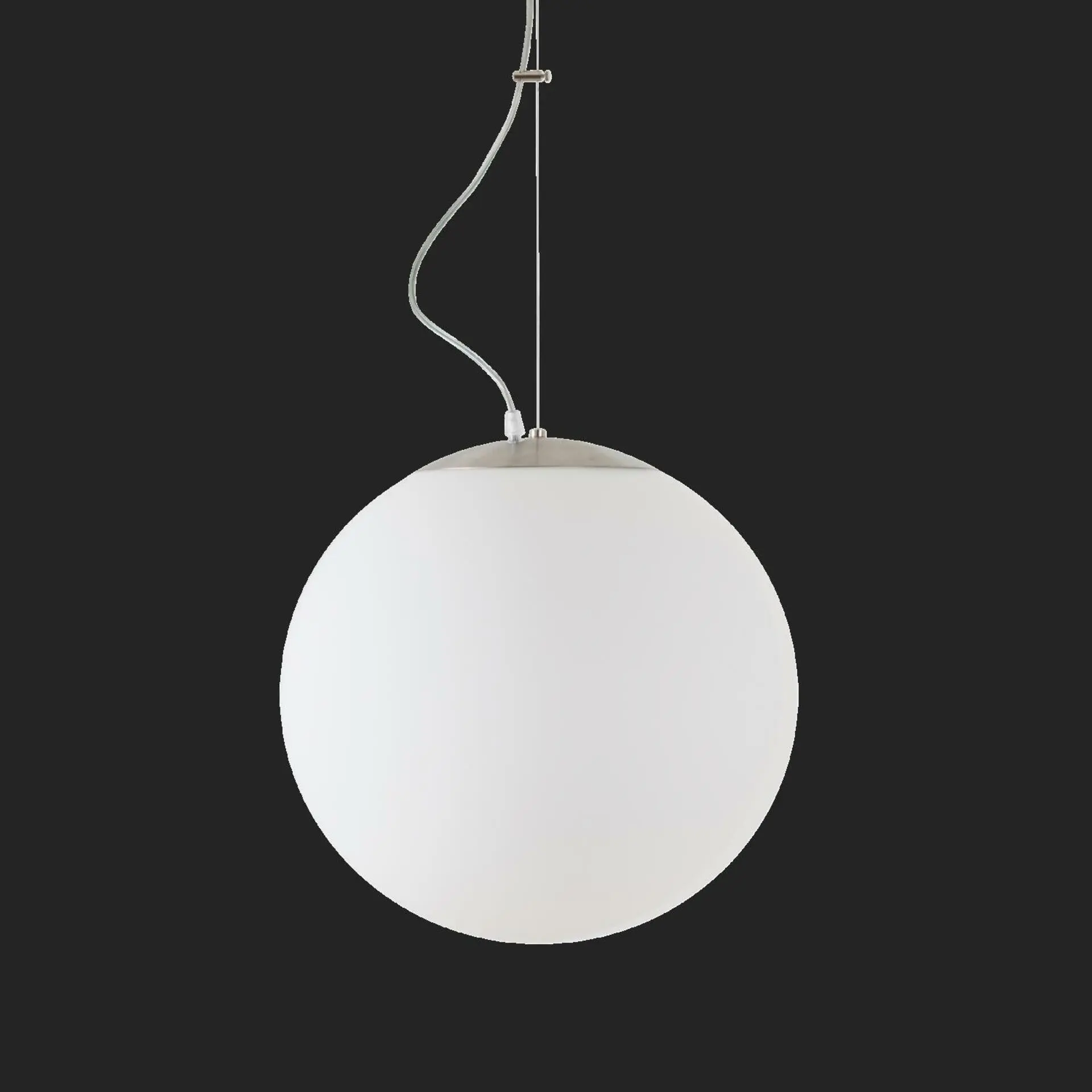 OSMONT ISI72753 ISIS L3 PM-M HP závěsné plastové svítidlo nerez broušená / bílá IP40 4000 K 52W LED nouzové kombinované 3 h