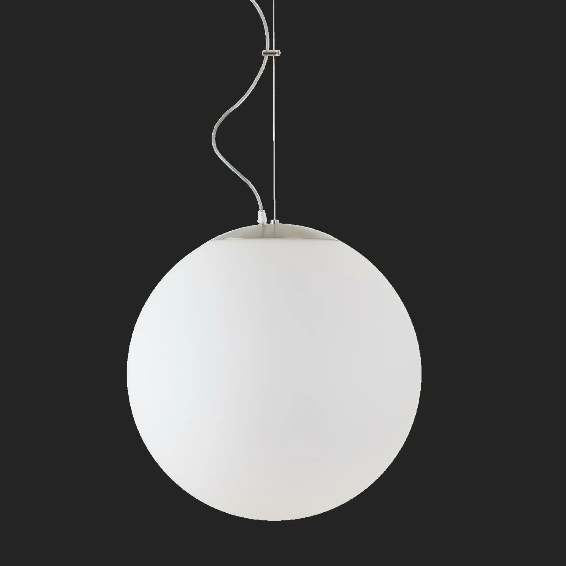 OSMONT ISI72763 ISIS L4 PM-M HP závěsné plastové svítidlo nerez broušená / bílá IP40 4000 K 58W LED nouzové kombinované 3 h