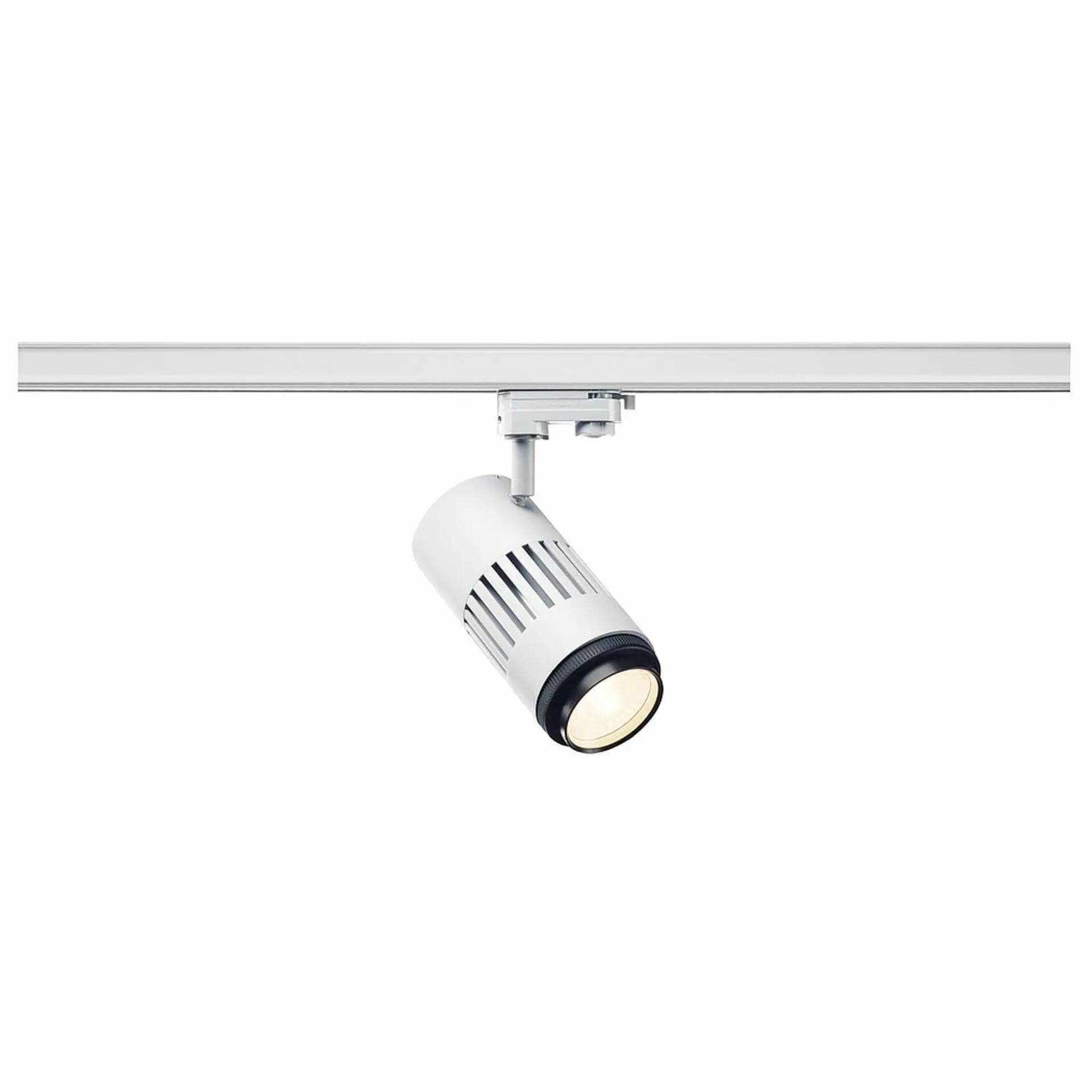 VÝPRODEJ VZORKU BIG WHITE SLV STRUCTEC, Zooming Lens zářivka na 3fázovou vysokonapěťovou napájecí kolejnici, LED, 3000K, bílá, 20-60°, vč. 3fázového