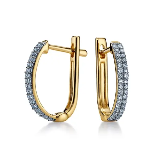 Zlaté náušnice s diamanty L'Amour Diamonds JE5575Y + dárek zdarma