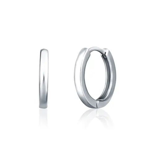 Dámské stříbrné náušnice hladké 20 mm STNAU1525F