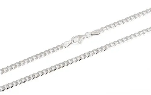 Stříbrný řetízek pancr 60 cm STRR0452F