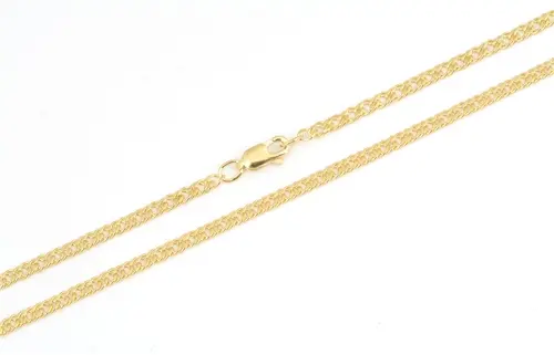 Stříbrný pozlacený řetízek rombo 60 cm STRR0502F + dárek zdarma