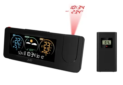 Rádiem řízený digitální budík s projekcí a teploměrem JVD RB3538.1 + dárek zdarma