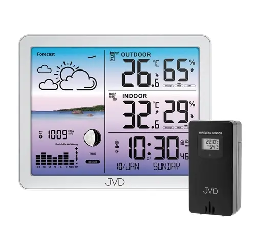 Rádiem řízená meteostanice JVD RB3566.2 + dárek zdarma